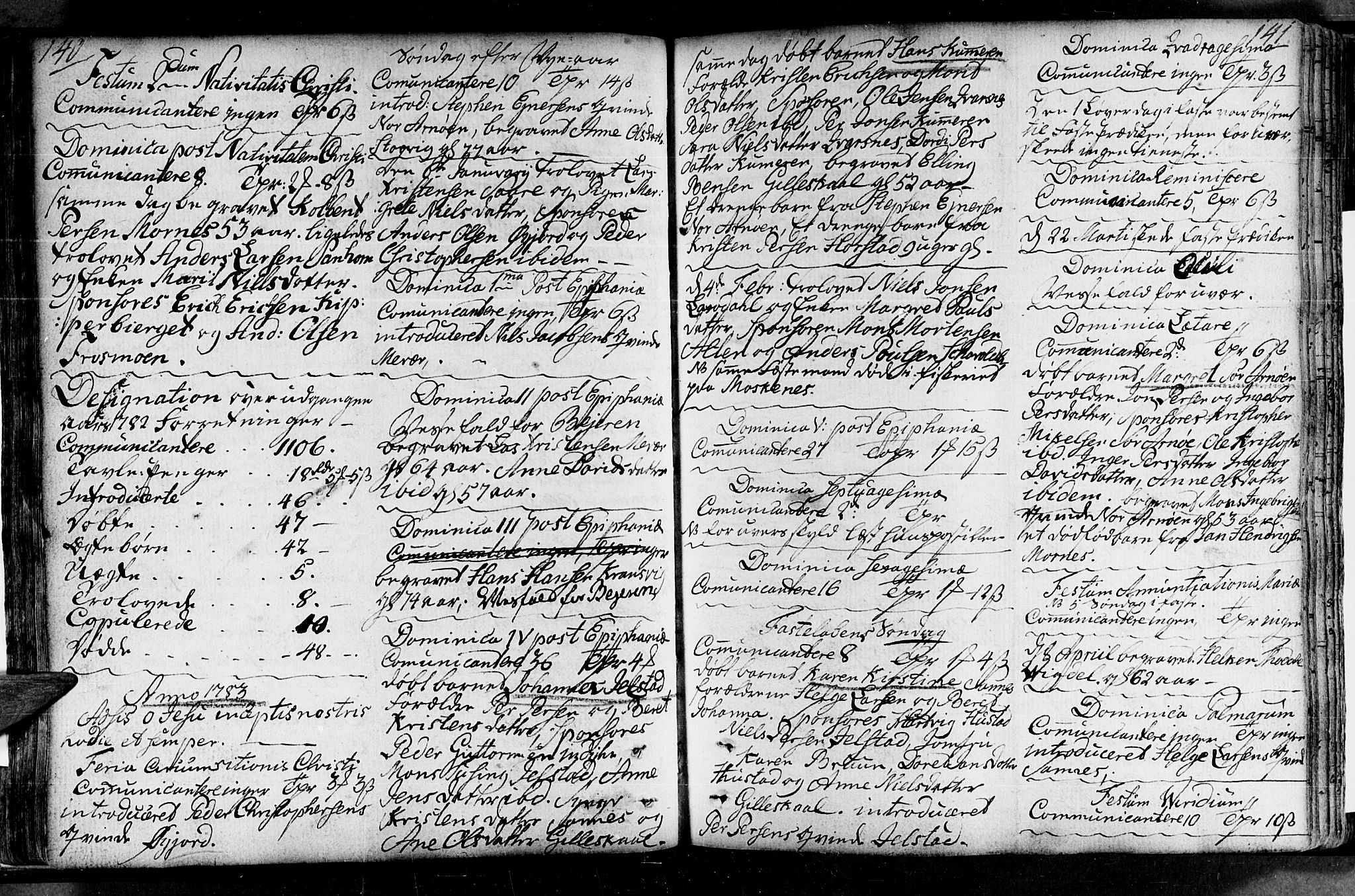 Ministerialprotokoller, klokkerbøker og fødselsregistre - Nordland, SAT/A-1459/805/L0094: Parish register (official) no. 805A01, 1773-1804, p. 140-141