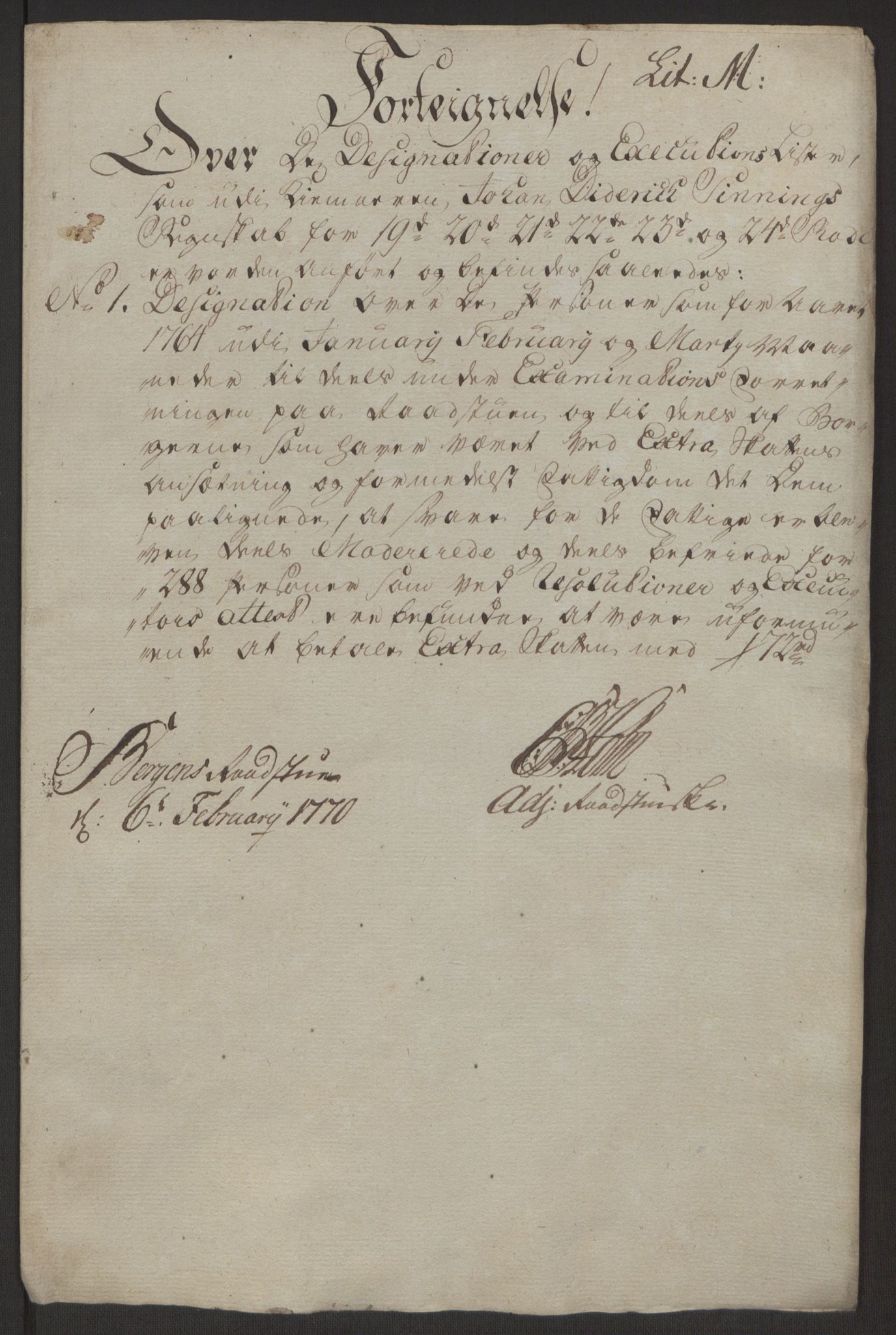 Rentekammeret inntil 1814, Reviderte regnskaper, Byregnskaper, RA/EA-4066/R/Rp/L0368/0001: [P21] Kontribusjonsregnskap / Ekstraskatt, 1764, p. 198