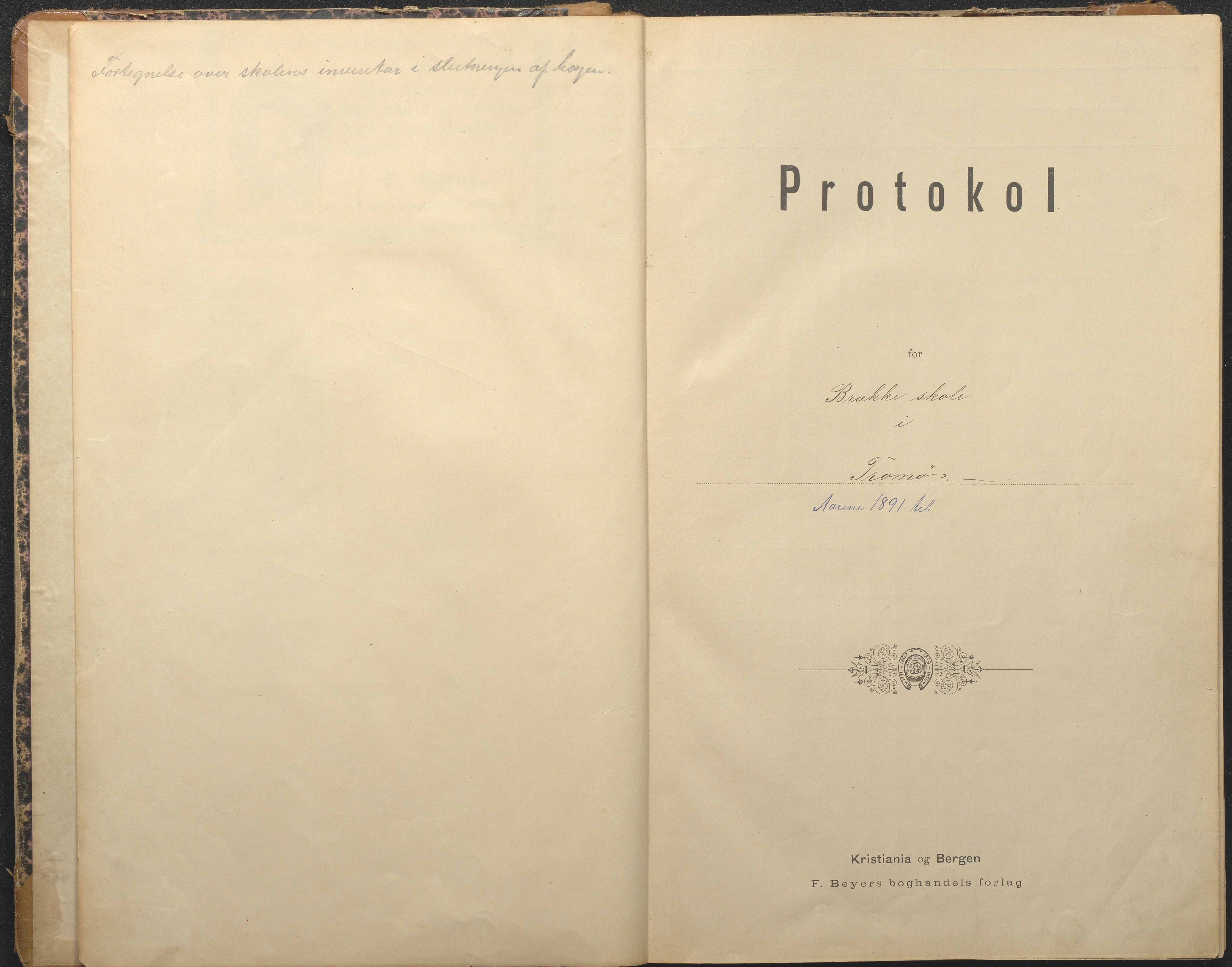 Tromøy kommune frem til 1971, AAKS/KA0921-PK/04/L0012: Brekka - Karakterprotokoll, 1891-1947
