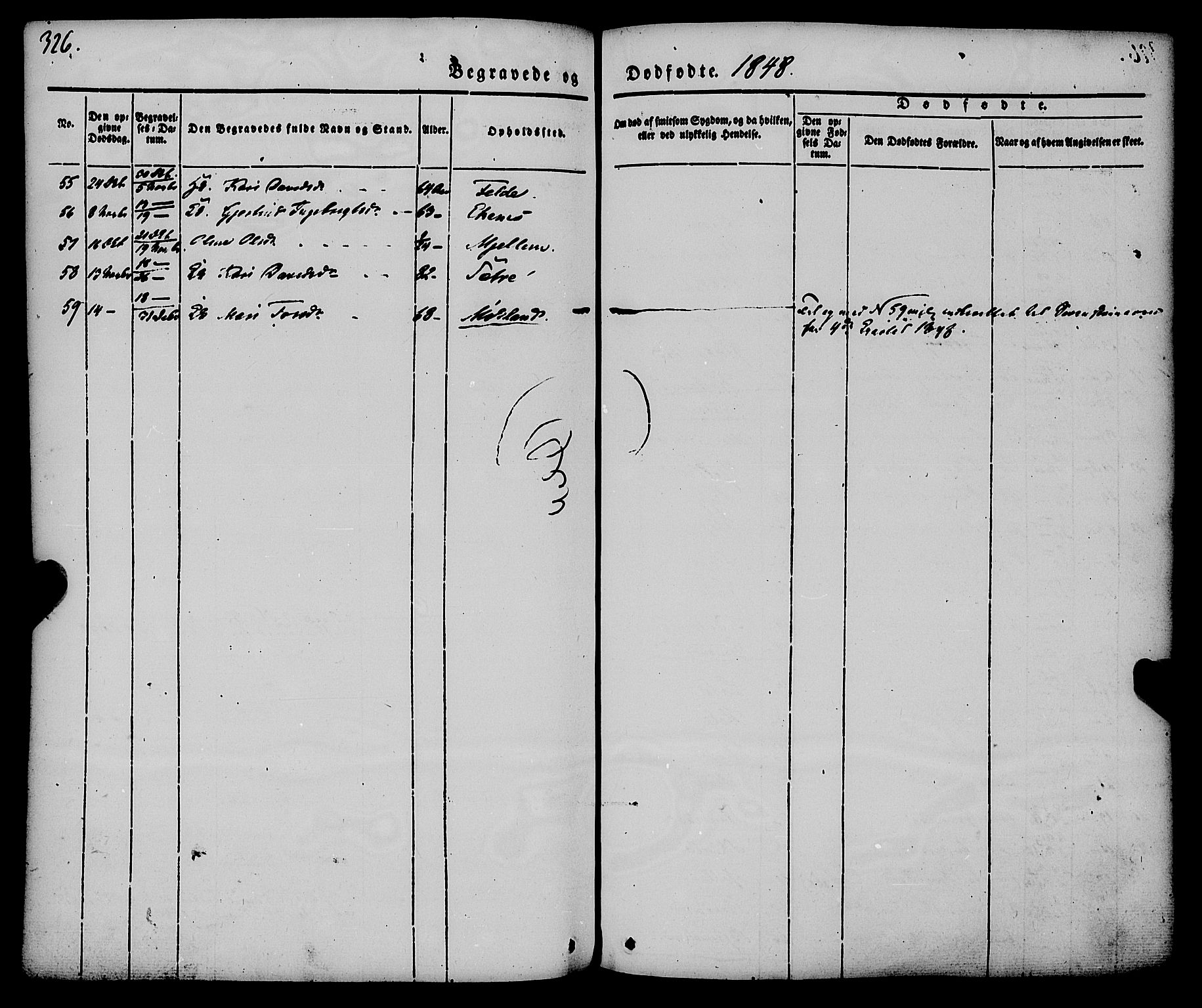 Gloppen sokneprestembete, SAB/A-80101/H/Haa/Haaa/L0008: Parish register (official) no. A 8, 1837-1855, p. 326