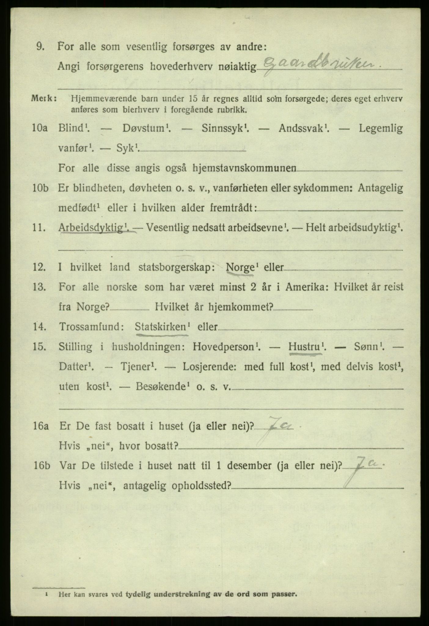 SAB, 1920 census for Askvoll, 1920, p. 6757