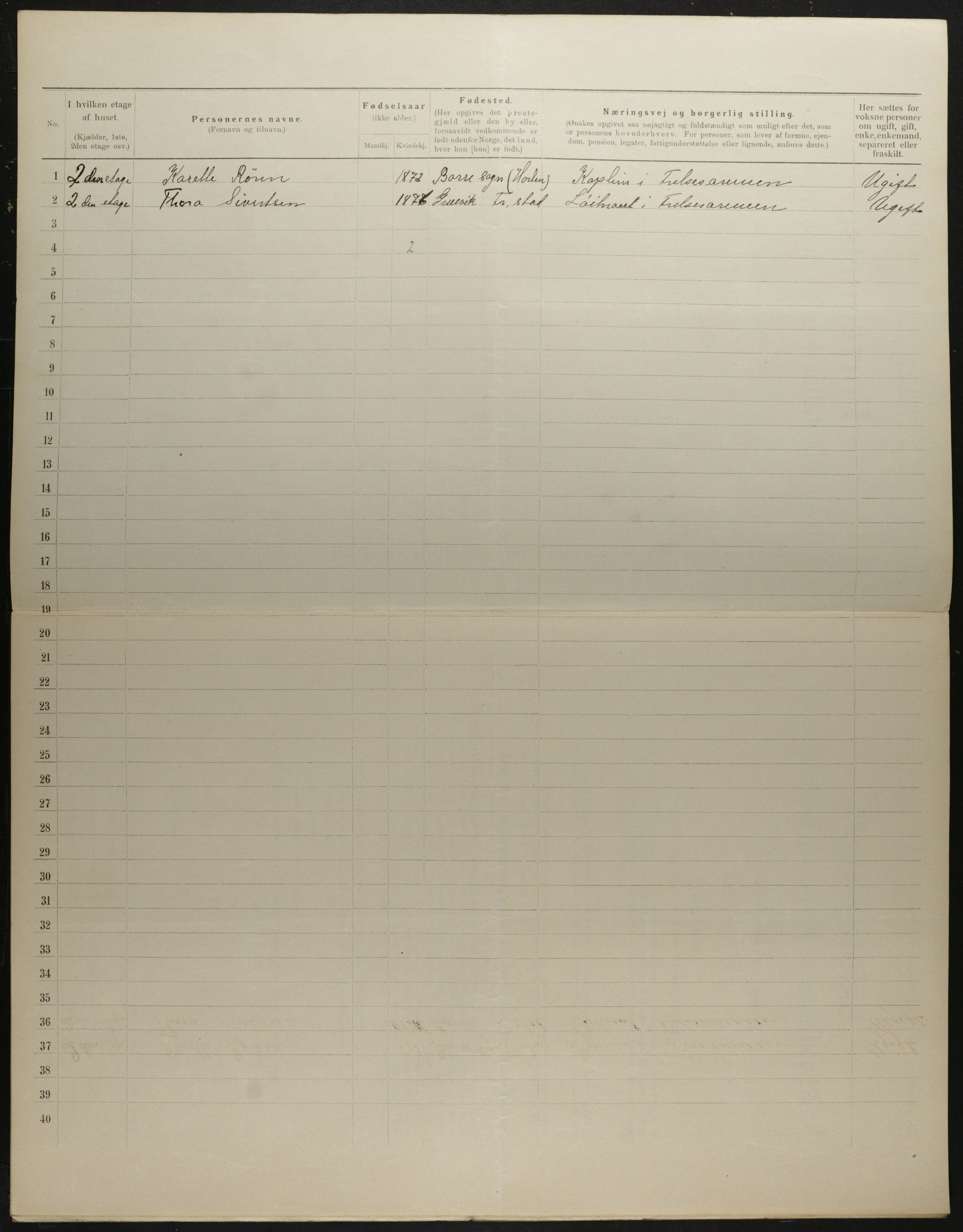 OBA, Municipal Census 1901 for Kristiania, 1901, p. 3349