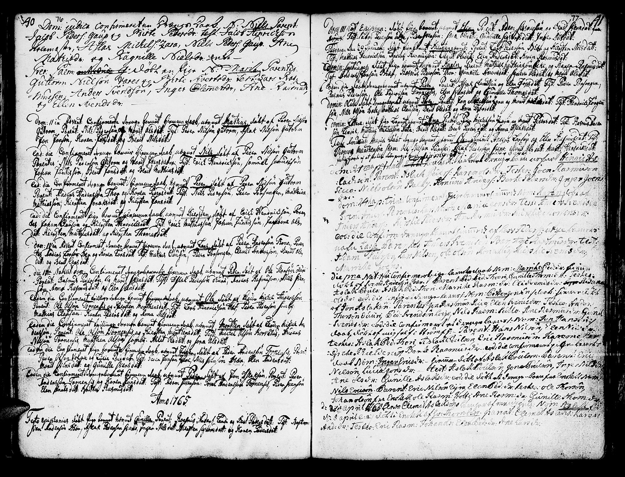 Kautokeino sokneprestembete, SATØ/S-1340/H/Ha/L0001.kirke: Parish register (official) no. 1, 1723-1776, p. 76-77