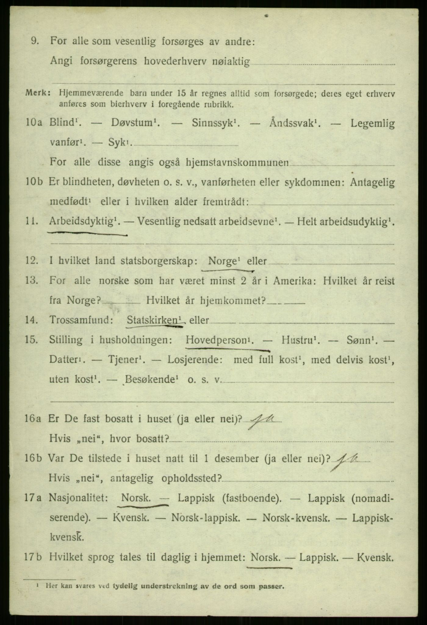 SATØ, 1920 census for Kvæfjord, 1920, p. 5732