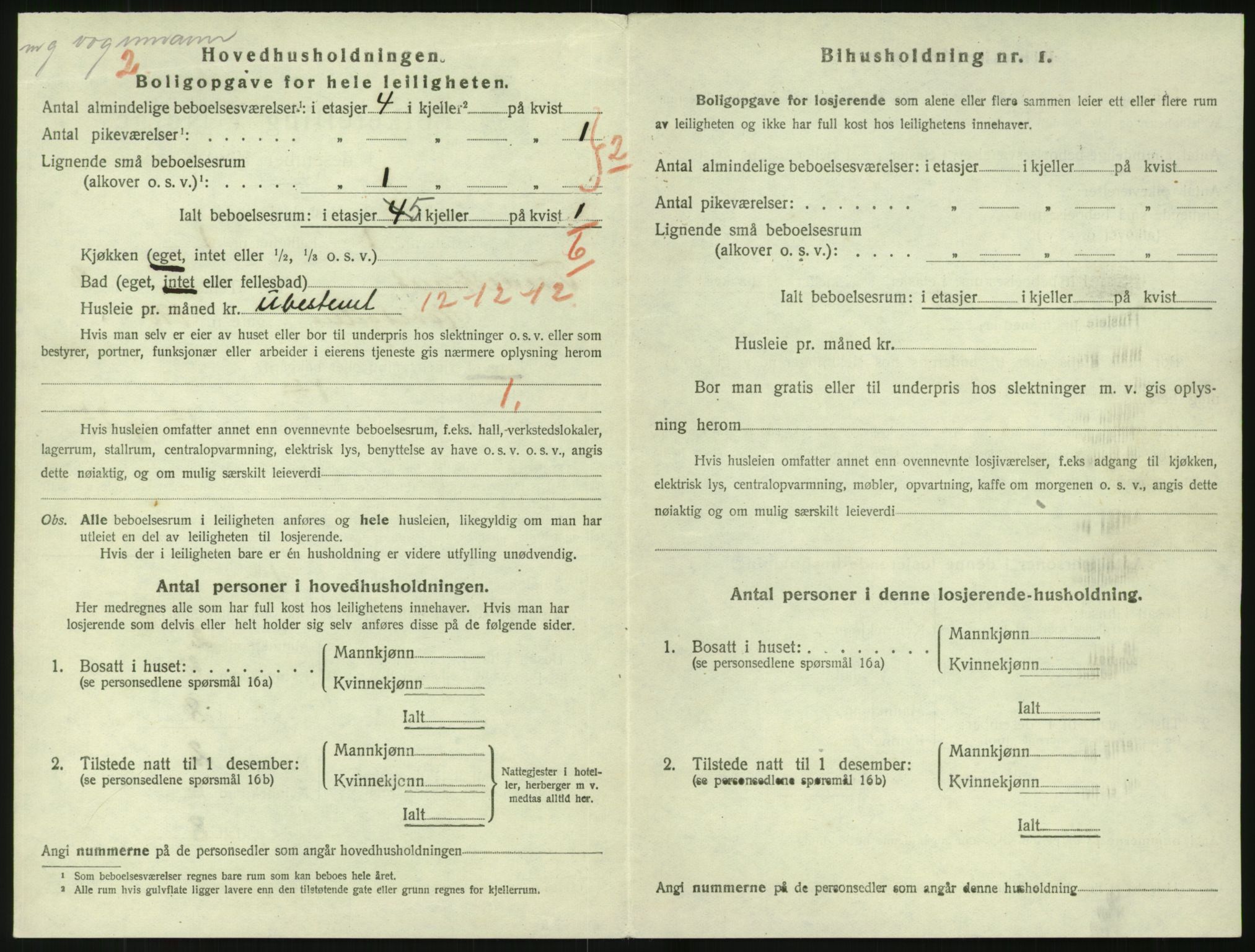 SAK, 1920 census for Tvedestrand, 1920, p. 1142