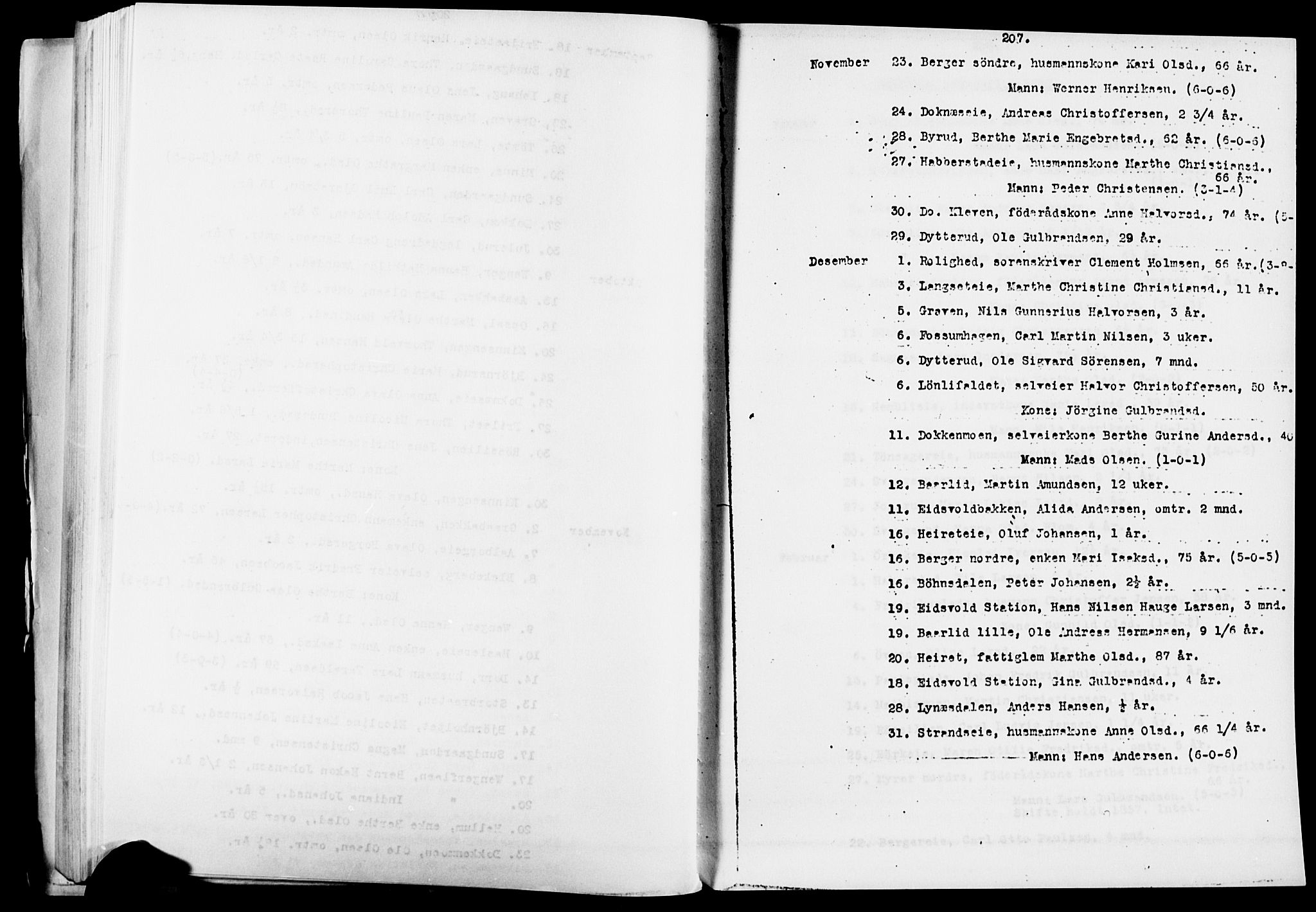 Eidsvoll prestekontor Kirkebøker, AV/SAO-A-10888/O/Oa/L0005: Other parish register no. 5, 1815-1865, p. 207