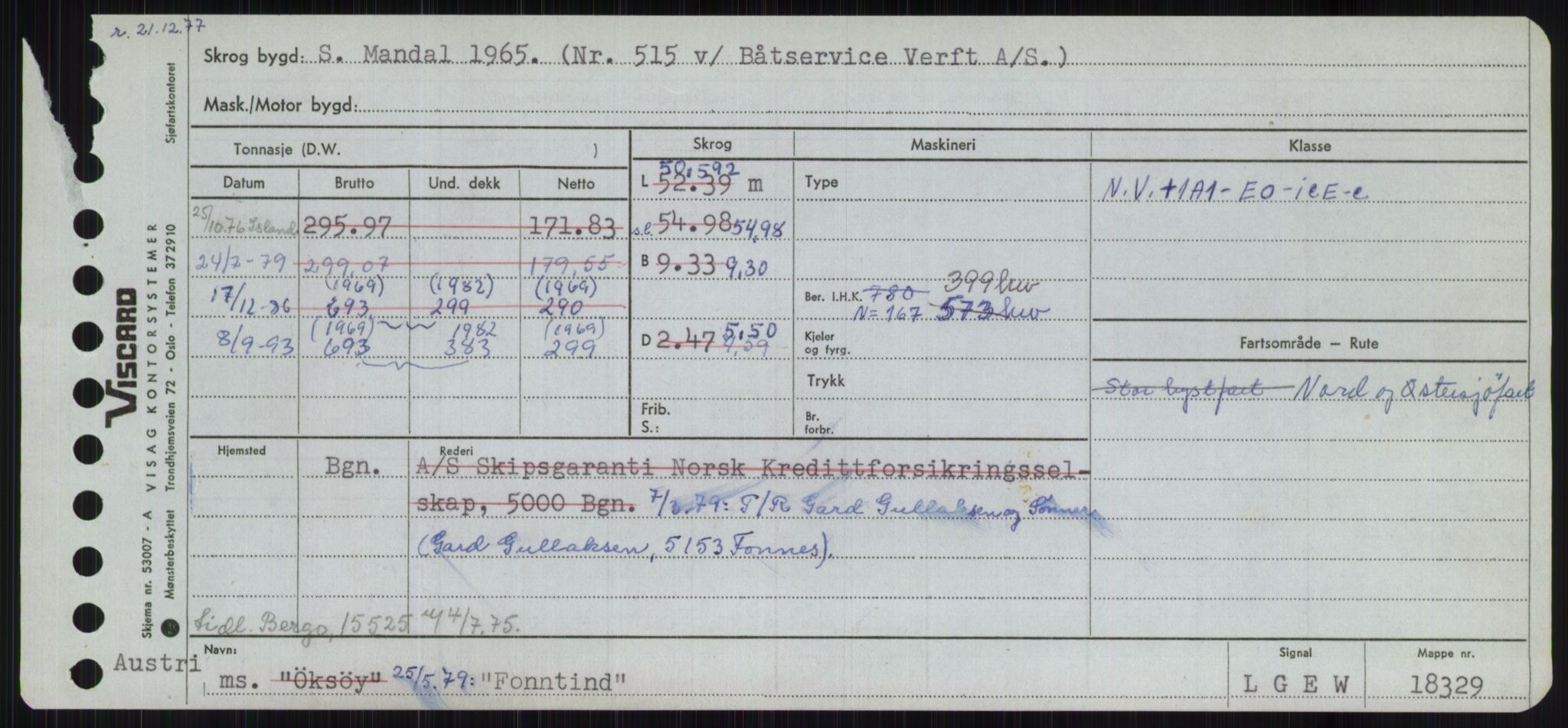 Sjøfartsdirektoratet med forløpere, Skipsmålingen, AV/RA-S-1627/H/Ha/L0002/0001: Fartøy, Eik-Hill / Fartøy, Eik-F, p. 677