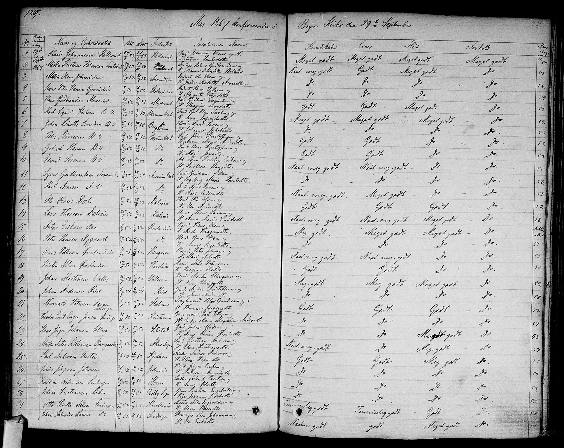 Asker prestekontor Kirkebøker, SAO/A-10256a/F/Fa/L0009: Parish register (official) no. I 9, 1825-1878, p. 245