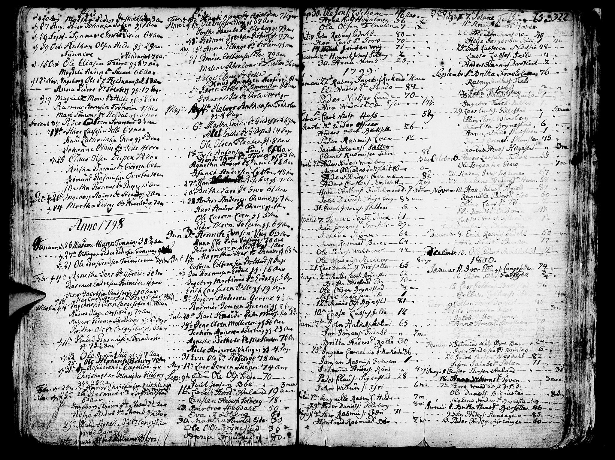 Innvik sokneprestembete, SAB/A-80501: Parish register (official) no. A 1, 1750-1816, p. 322