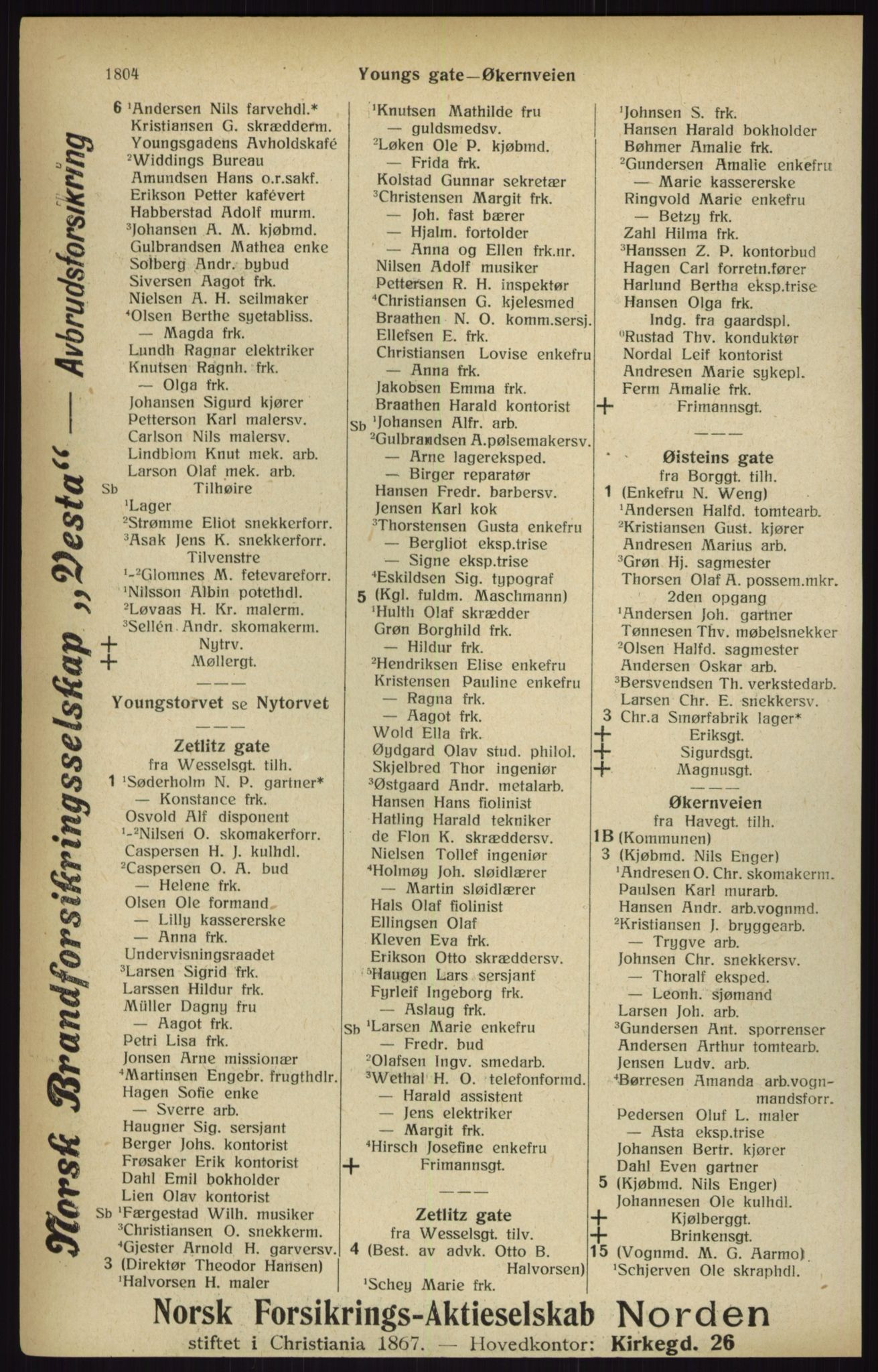 Kristiania/Oslo adressebok, PUBL/-, 1916, p. 1804