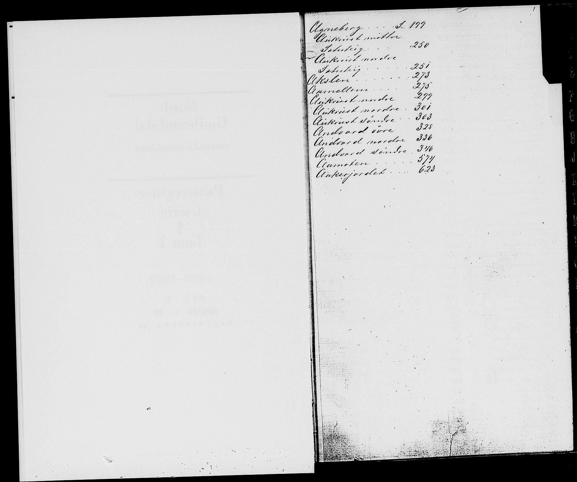 Nord-Gudbrandsdal tingrett, SAH/TING-002/H/Ha/Had/L0001: Mortgage register no. 1A, 1889-1950