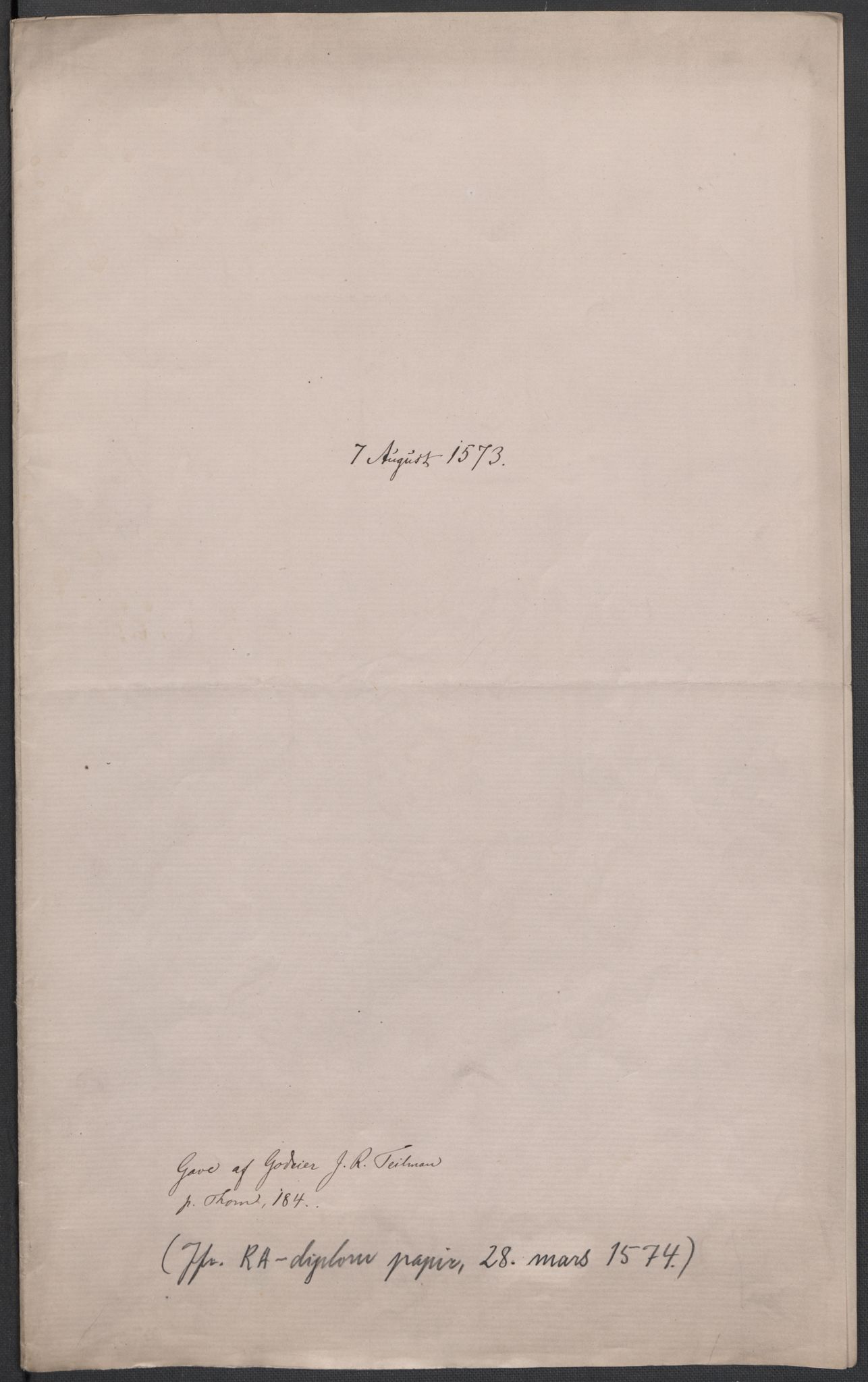 Riksarkivets diplomsamling, AV/RA-EA-5965/F02/L0076: Dokumenter, 1572-1573, p. 49