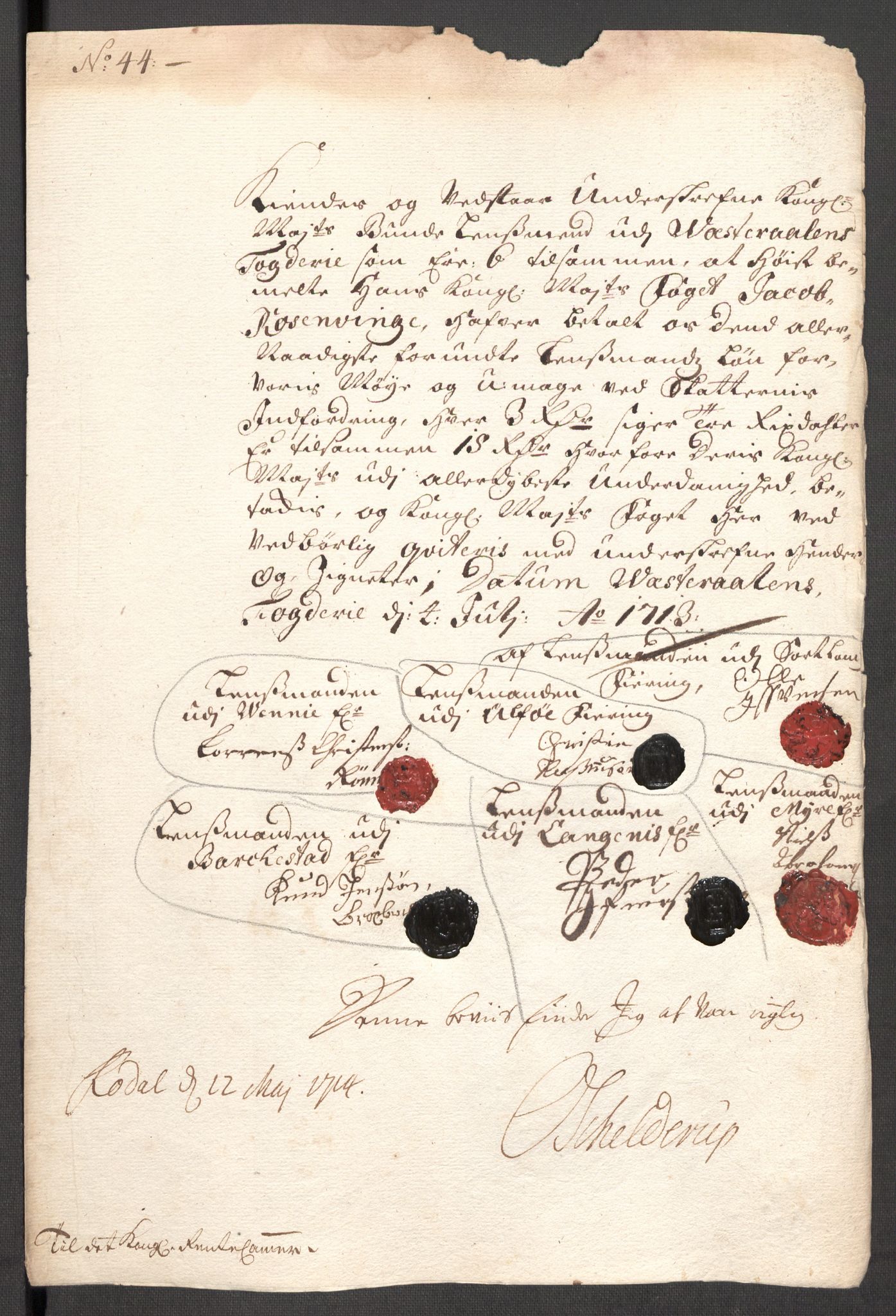 Rentekammeret inntil 1814, Reviderte regnskaper, Fogderegnskap, AV/RA-EA-4092/R67/L4679: Fogderegnskap Vesterålen, Andenes og Lofoten, 1711-1713, p. 278