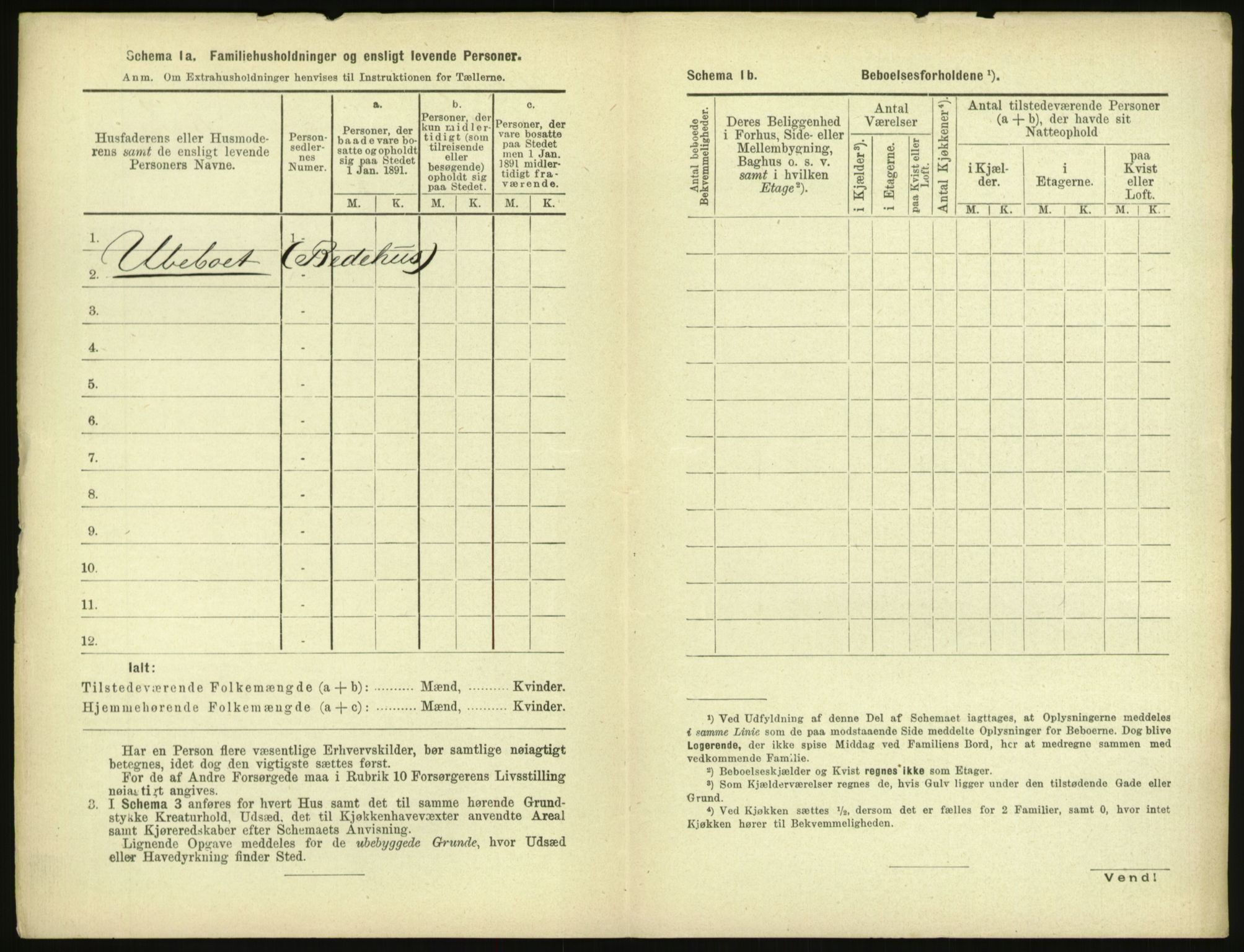 RA, 1891 census for 1601 Trondheim, 1891, p. 1245