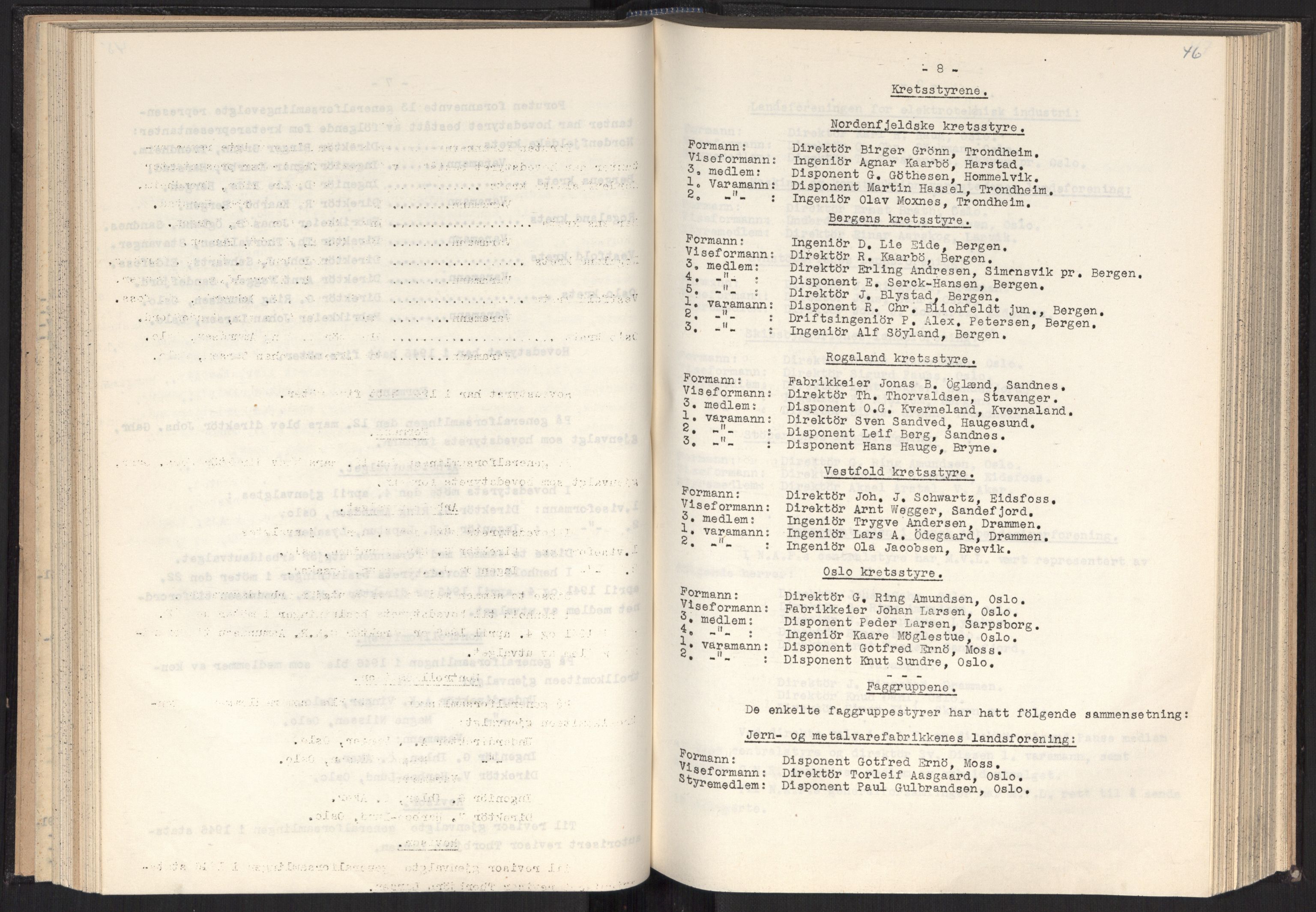 Teknologibedriftenes Landsforening TBL, AV/RA-PA-1700/A/Ad/L0007: Årsberetning med register, 1940-1951, p. 46