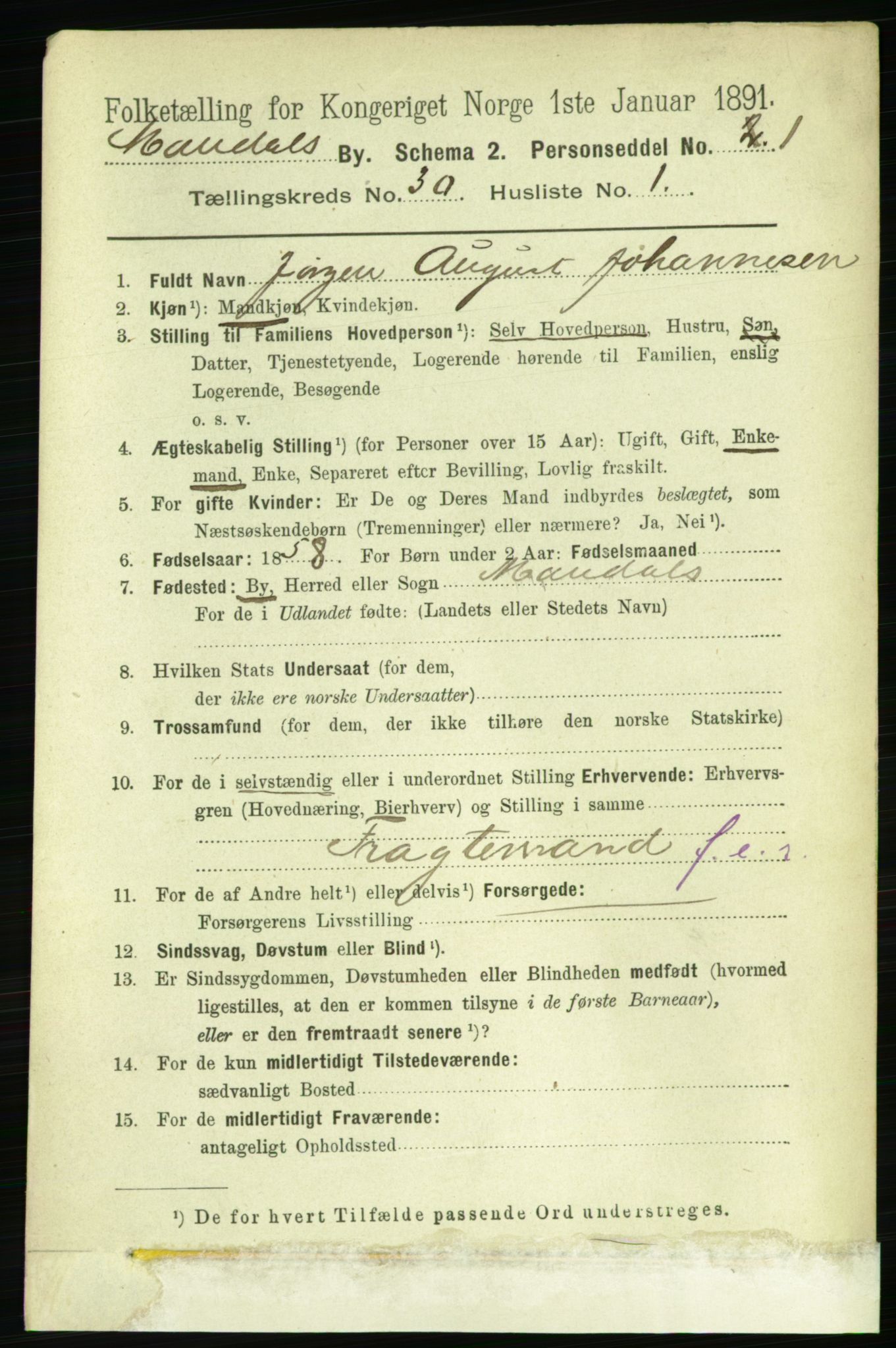 RA, 1891 census for 1002 Mandal, 1891, p. 5233