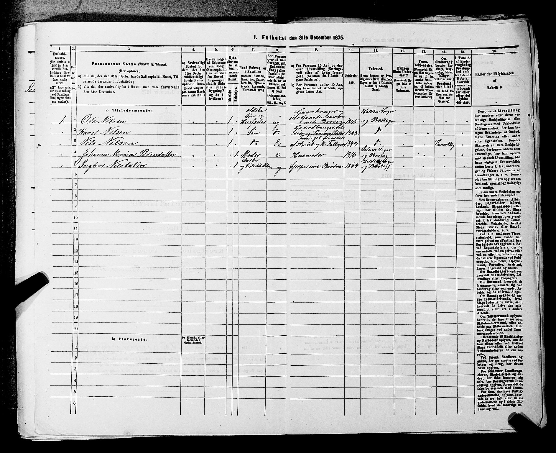 SAKO, 1875 census for 0819P Holla, 1875, p. 1032