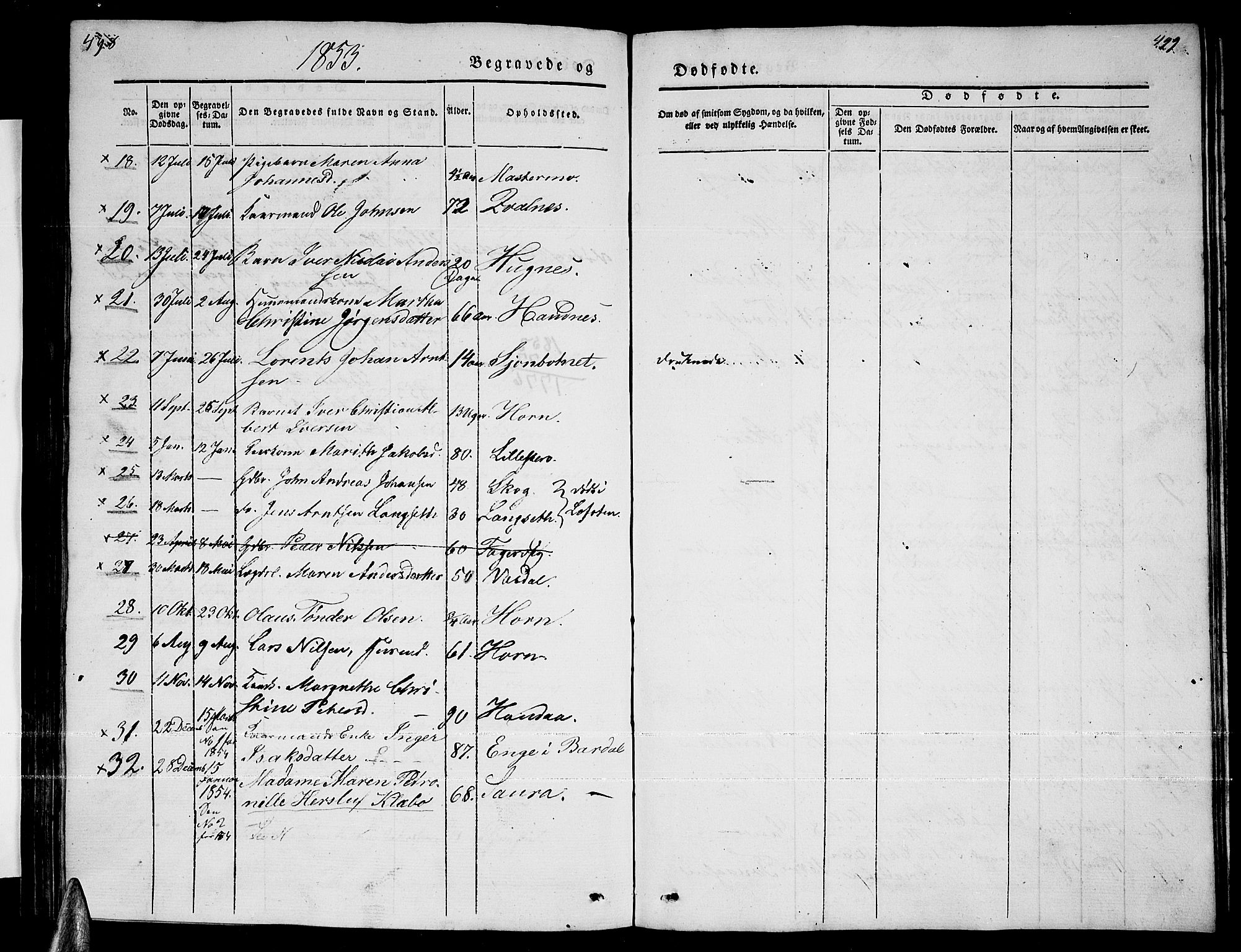 Ministerialprotokoller, klokkerbøker og fødselsregistre - Nordland, AV/SAT-A-1459/838/L0555: Parish register (copy) no. 838C02, 1842-1861, p. 498-499