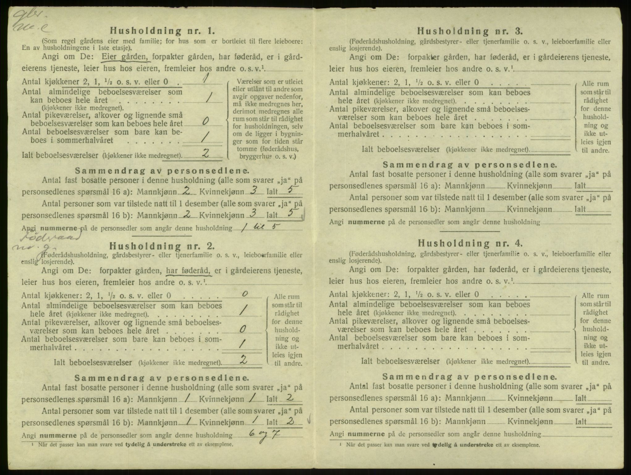 SAB, 1920 census for Masfjorden, 1920, p. 198