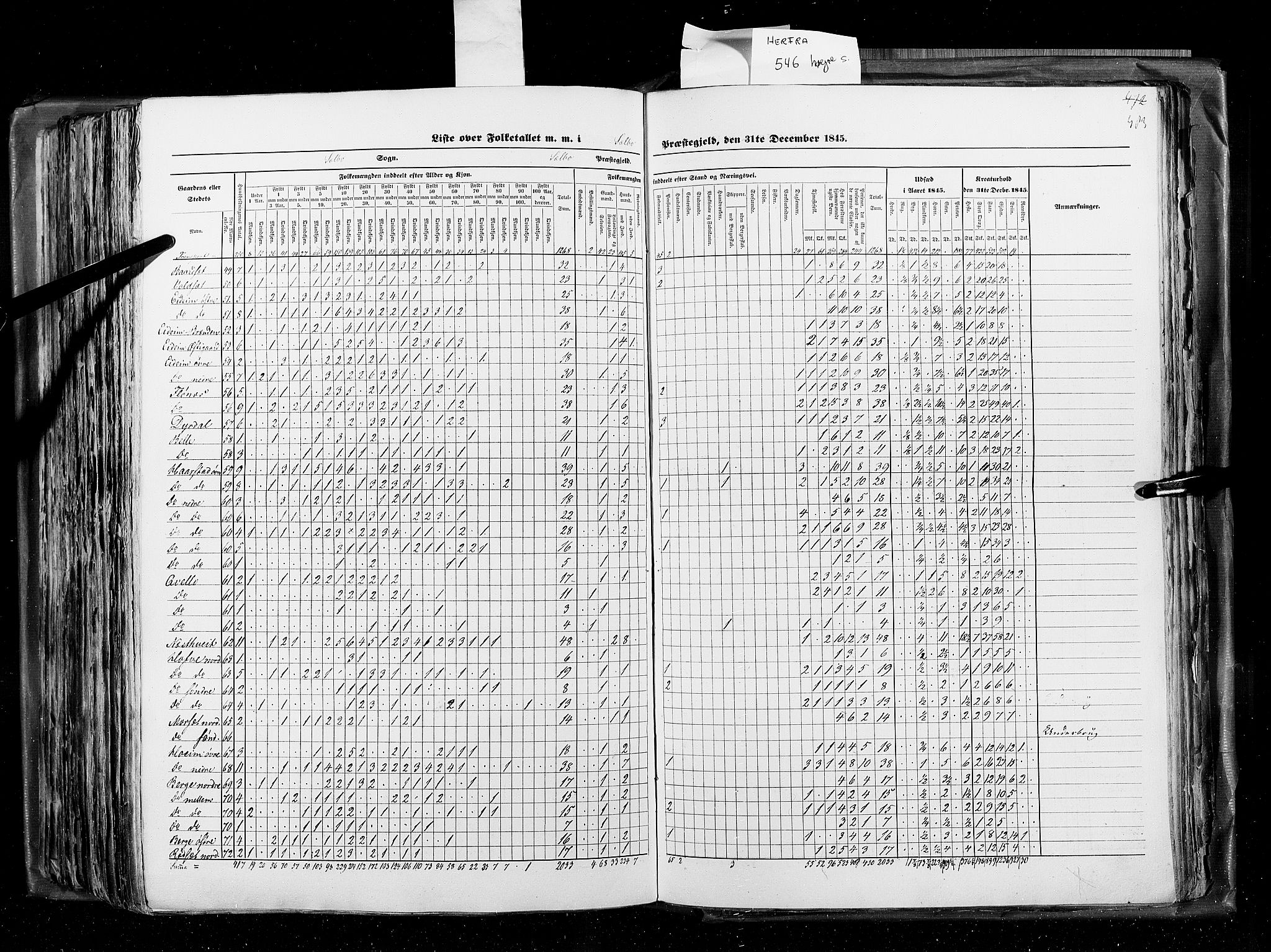 RA, Census 1845, vol. 8: Romsdal amt og Søndre Trondhjems amt, 1845, p. 483