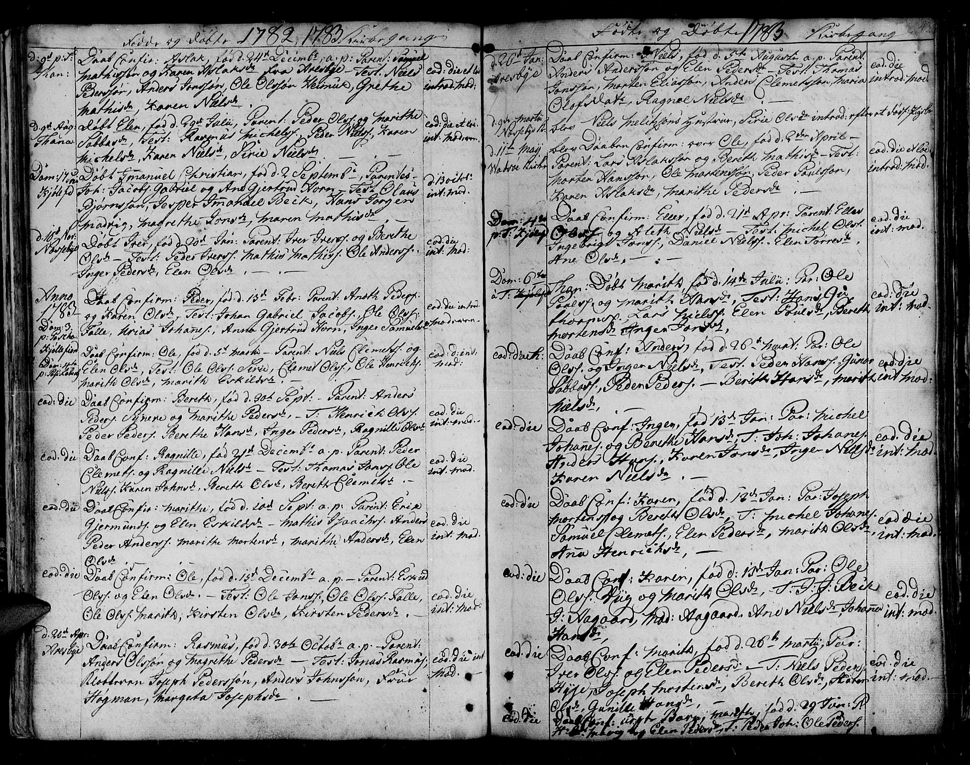 Lebesby sokneprestkontor, SATØ/S-1353/H/Ha/L0001kirke: Parish register (official) no. 1, 1751-1816, p. 43