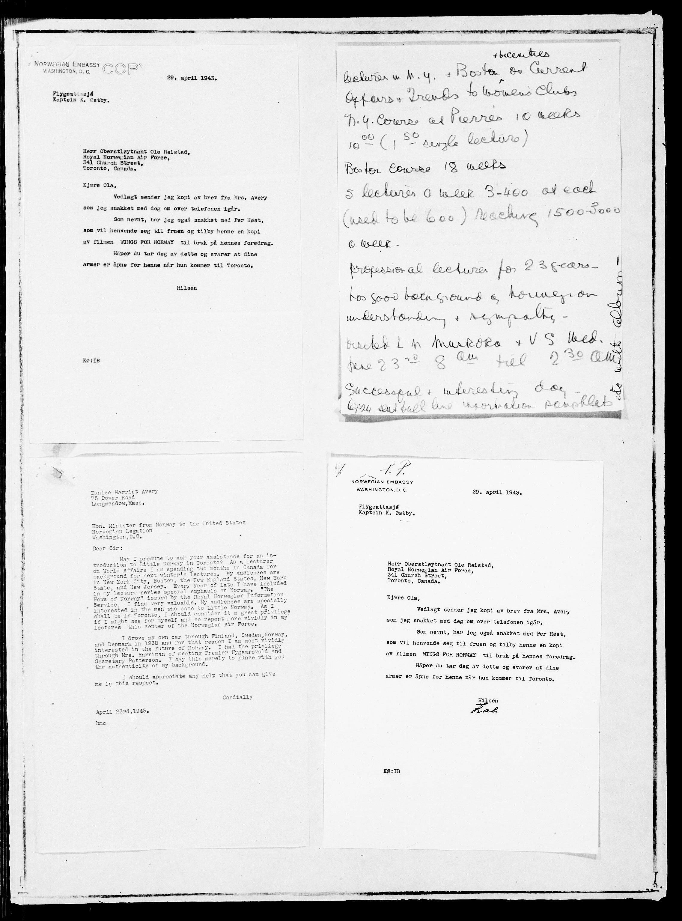 Forsvaret, Flyvåpnenes treningsleir 1940-1945, AV/RA-RAFA-3974/V/L0001: General File., 1940-1945, p. 18