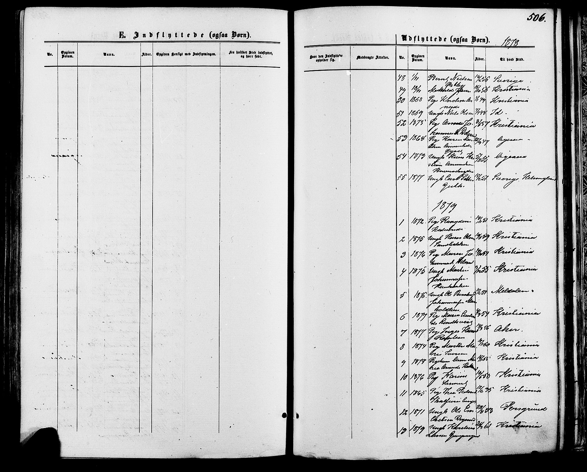 Vinger prestekontor, SAH/PREST-024/H/Ha/Haa/L0012: Parish register (official) no. 12, 1871-1880, p. 506