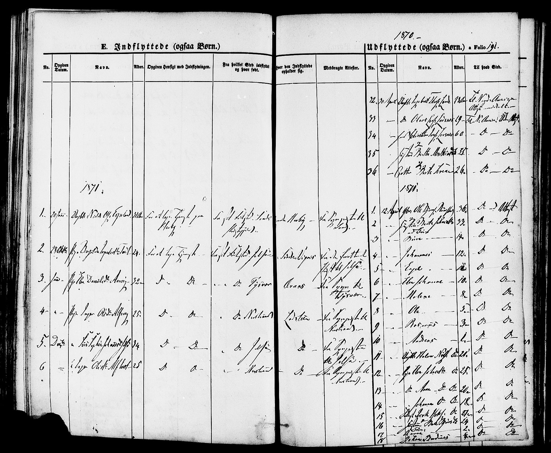 Finnøy sokneprestkontor, AV/SAST-A-101825/H/Ha/Haa/L0008: Parish register (official) no. A 8, 1863-1878, p. 191