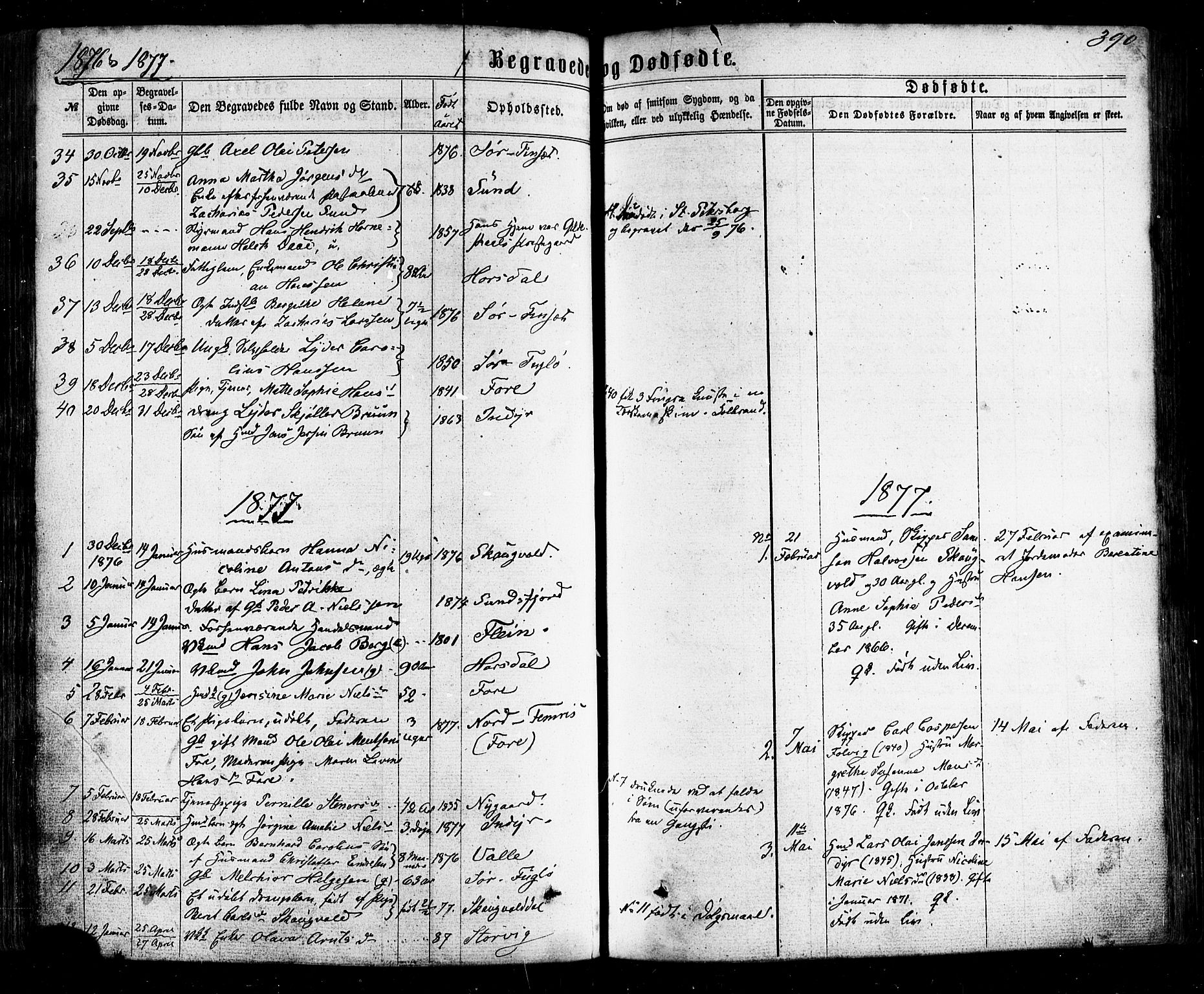 Ministerialprotokoller, klokkerbøker og fødselsregistre - Nordland, SAT/A-1459/805/L0098: Parish register (official) no. 805A05, 1862-1879, p. 390