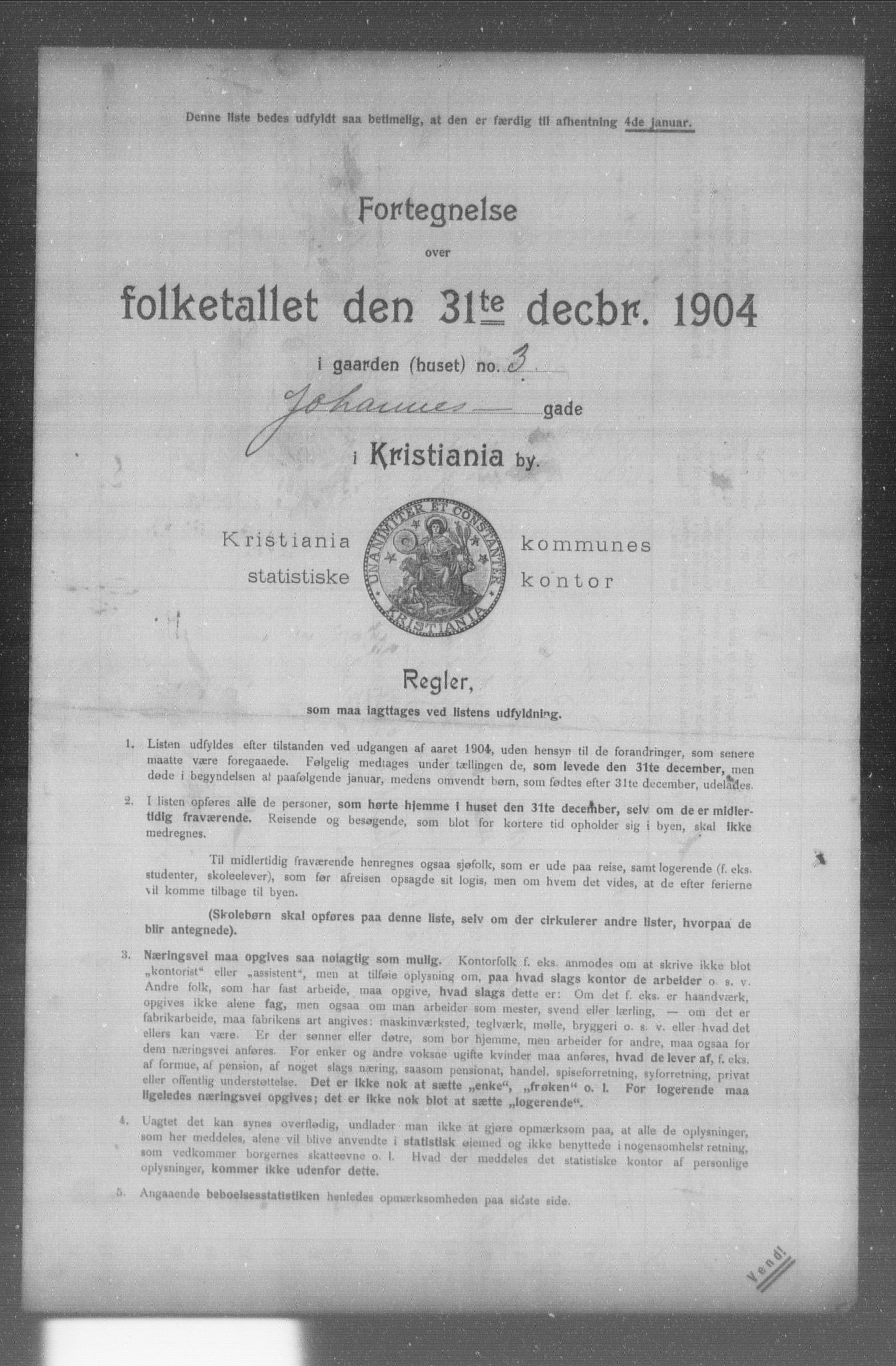 OBA, Municipal Census 1904 for Kristiania, 1904, p. 8977