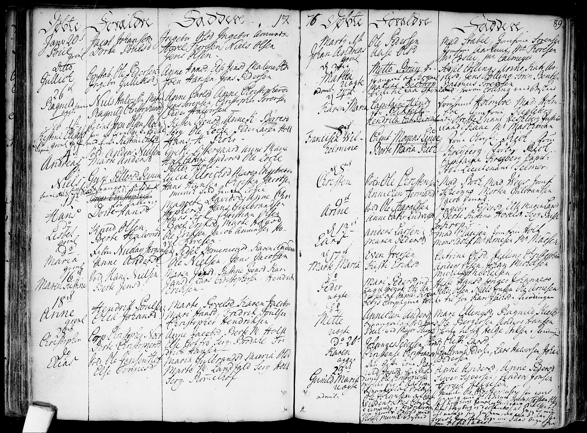 Garnisonsmenigheten Kirkebøker, SAO/A-10846/F/Fa/L0002: Parish register (official) no. 2, 1757-1776, p. 89