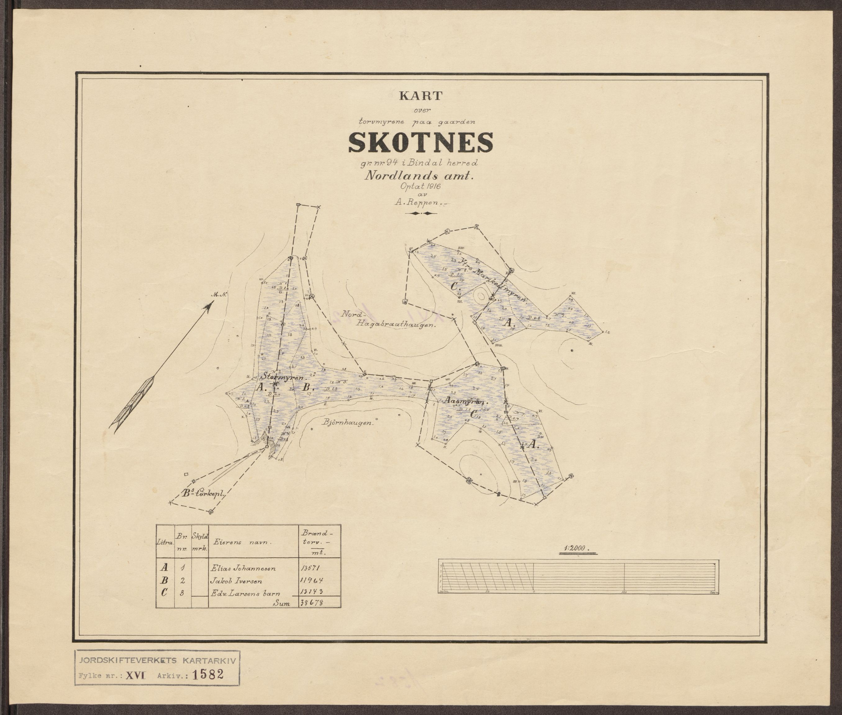 Jordskifteverkets kartarkiv, RA/S-3929/T, 1859-1988, p. 1833