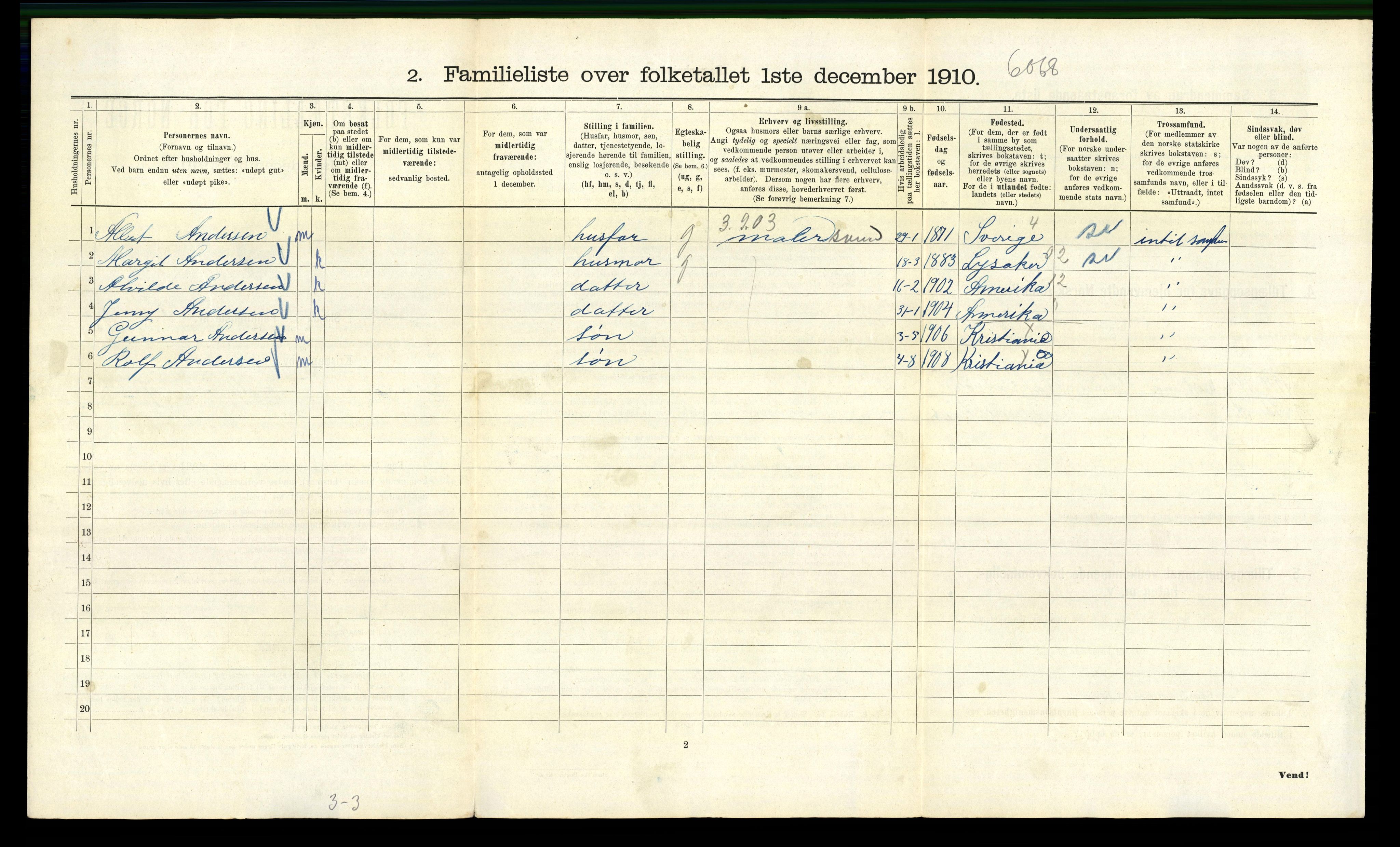 RA, 1910 census for Kristiania, 1910, p. 117990