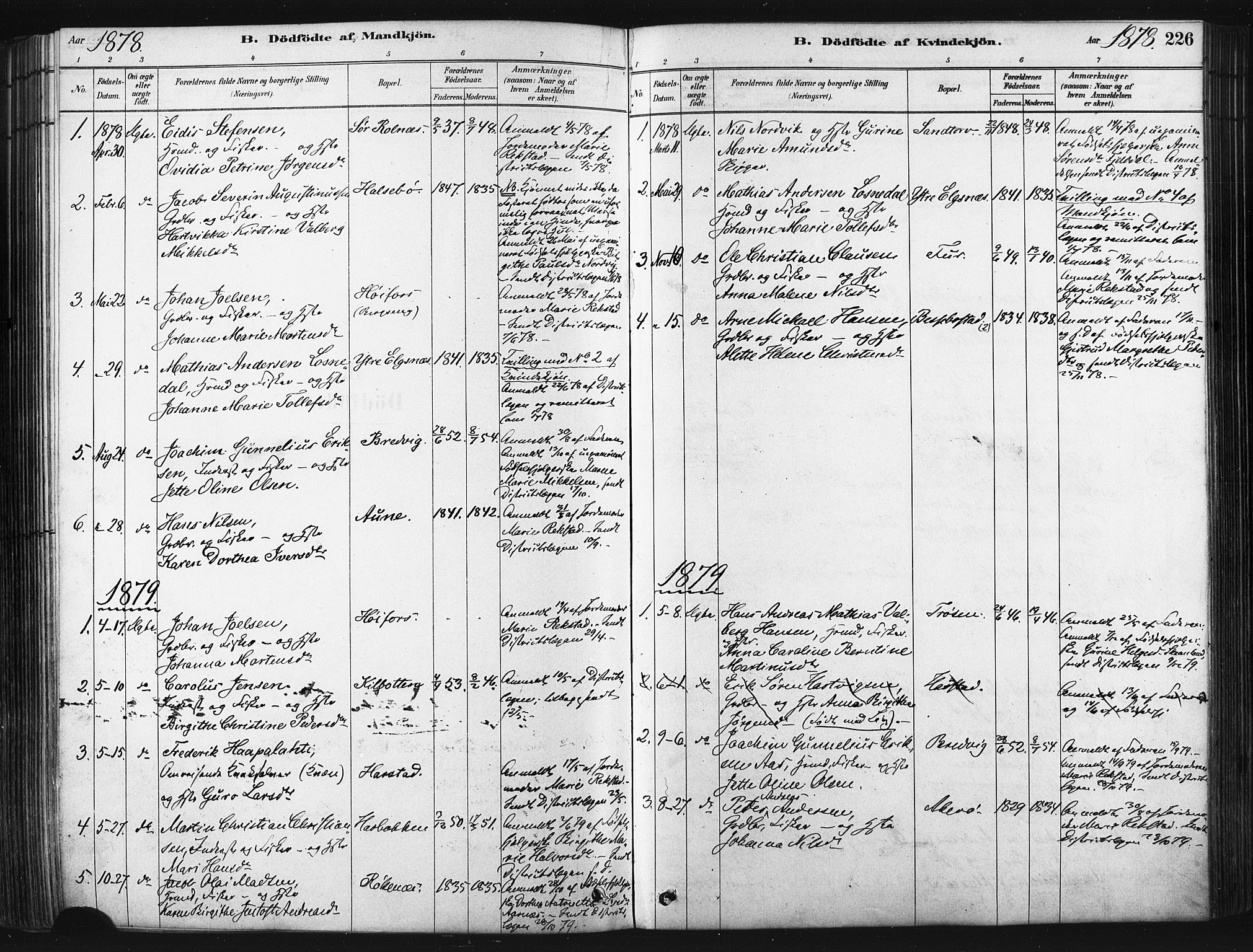 Trondenes sokneprestkontor, SATØ/S-1319/H/Ha/L0014kirke: Parish register (official) no. 14, 1878-1889, p. 226