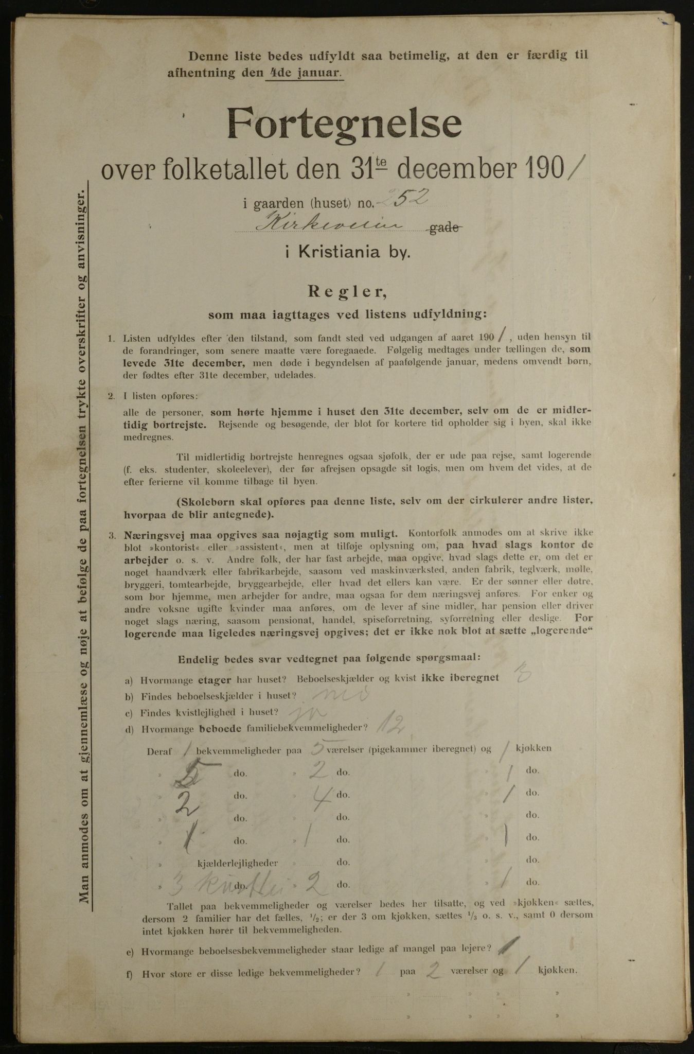 OBA, Municipal Census 1901 for Kristiania, 1901, p. 7939