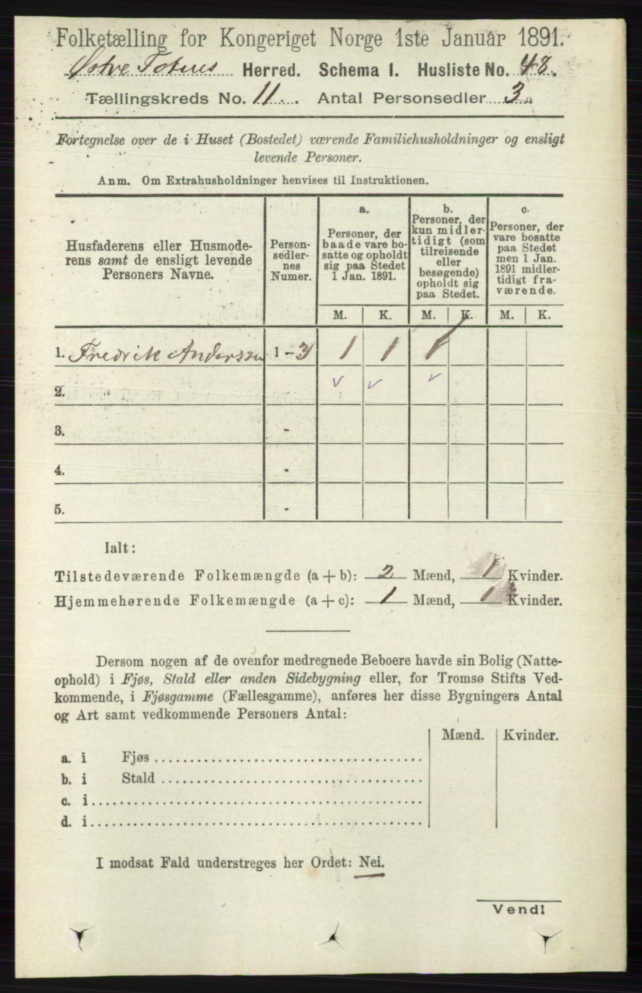 RA, 1891 census for 0528 Østre Toten, 1891, p. 6857