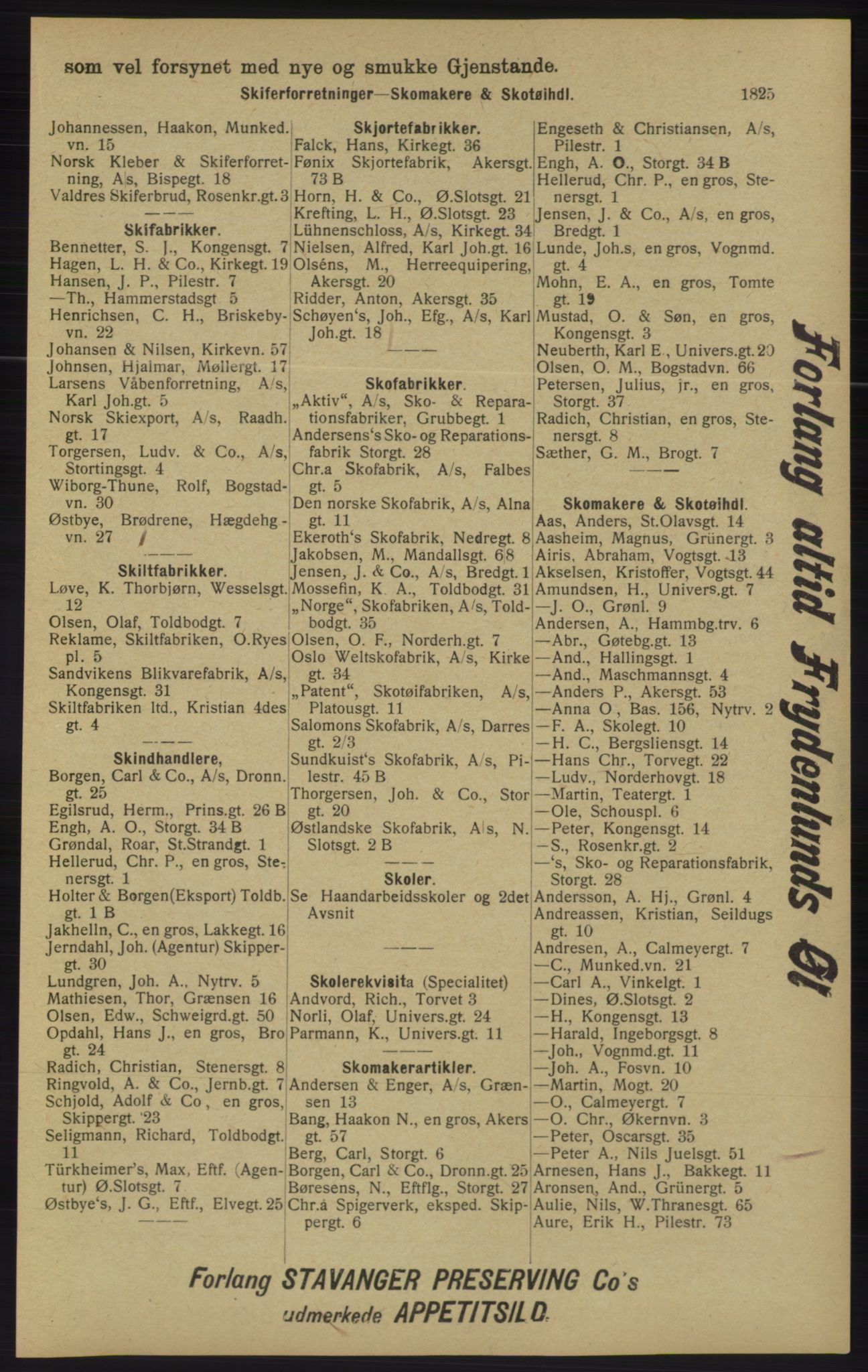 Kristiania/Oslo adressebok, PUBL/-, 1913, p. 1781