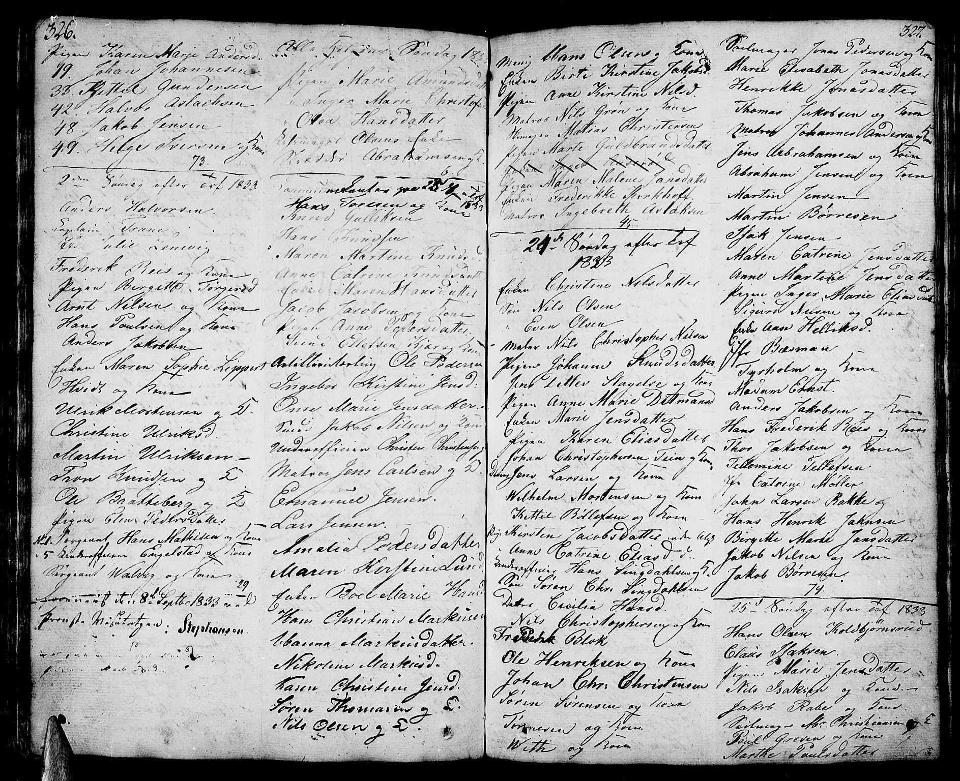 Stavern kirkebøker, AV/SAKO-A-318/F/Fa/L0004: Parish register (official) no. 4, 1809-1816, p. 326-327