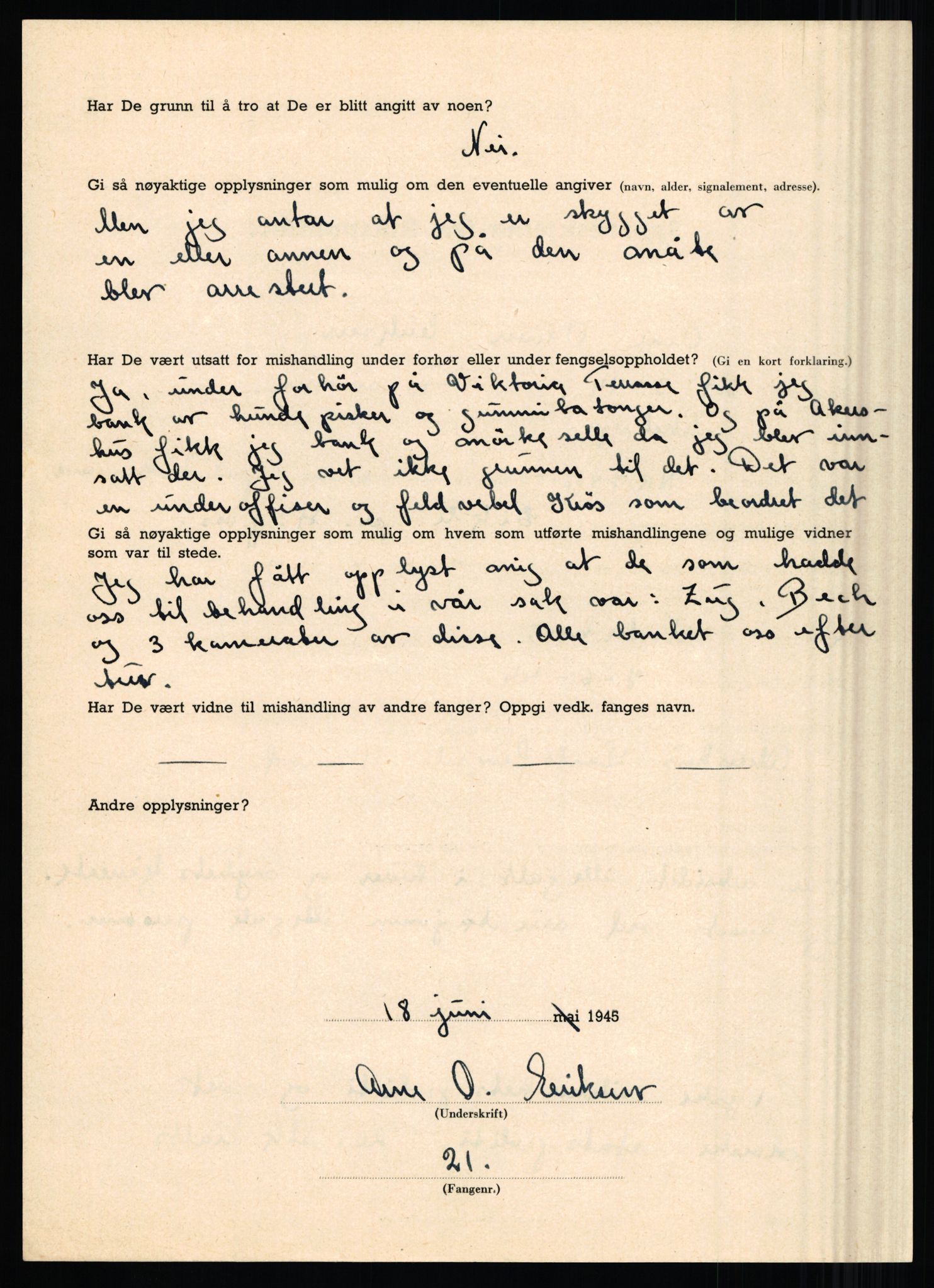 Rikspolitisjefen, AV/RA-S-1560/L/L0004: Eriksen, Alf - Geving, Øivind, 1940-1945, p. 12