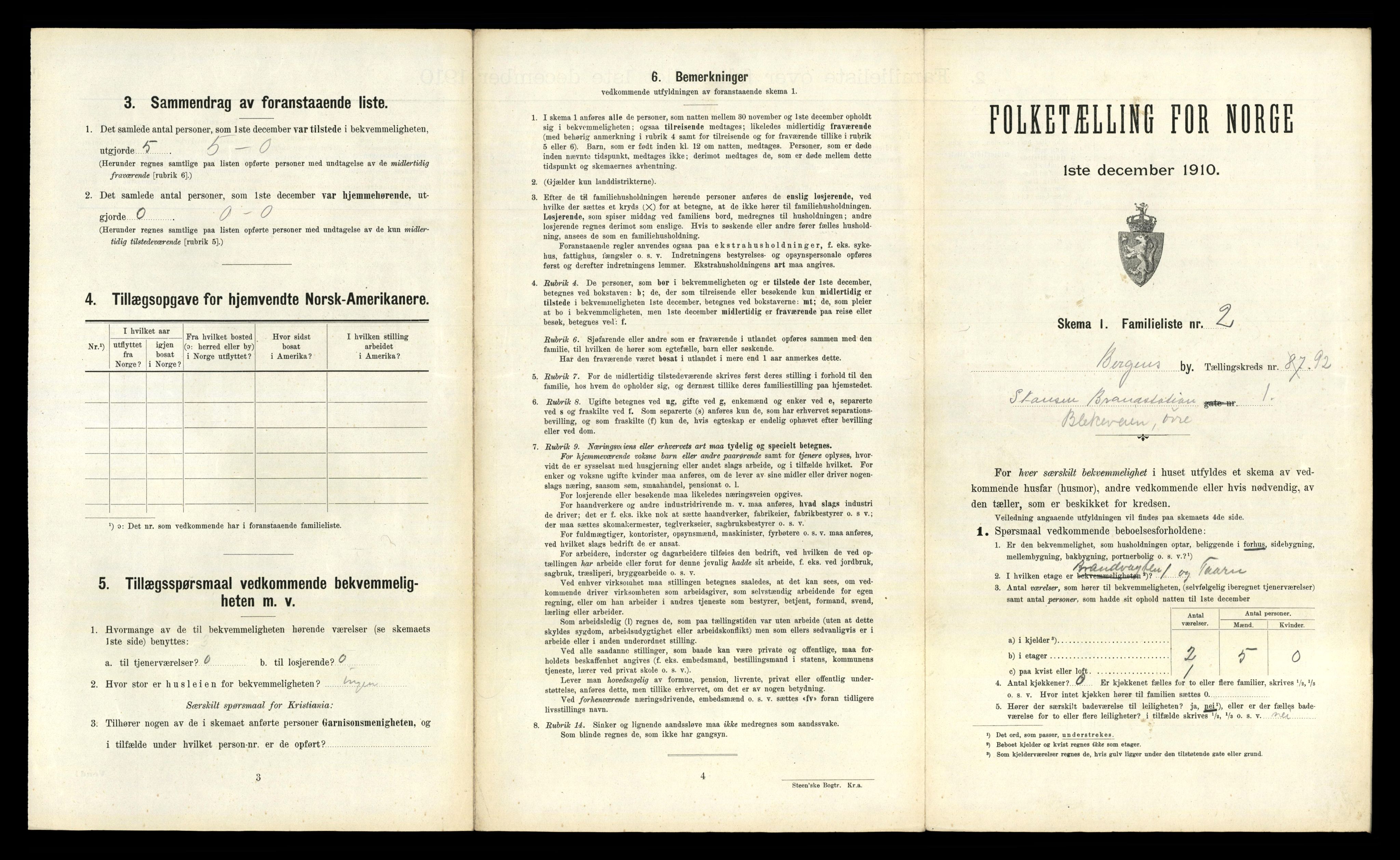 RA, 1910 census for Bergen, 1910, p. 32233