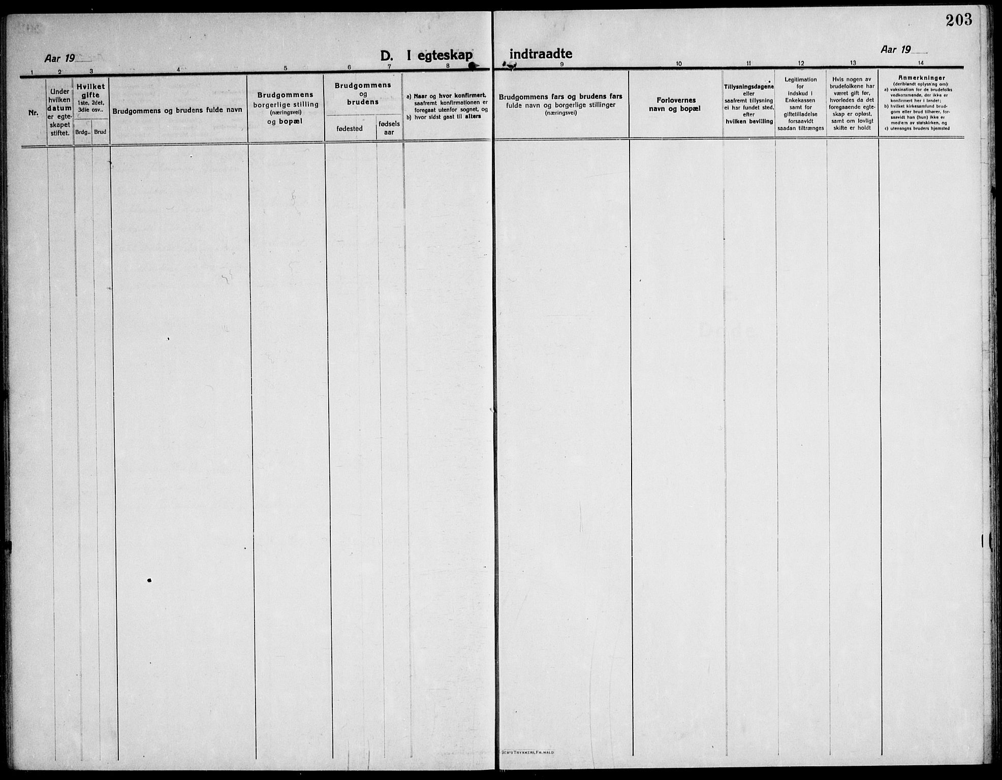 Ministerialprotokoller, klokkerbøker og fødselsregistre - Sør-Trøndelag, SAT/A-1456/651/L0648: Parish register (copy) no. 651C02, 1915-1945, p. 203