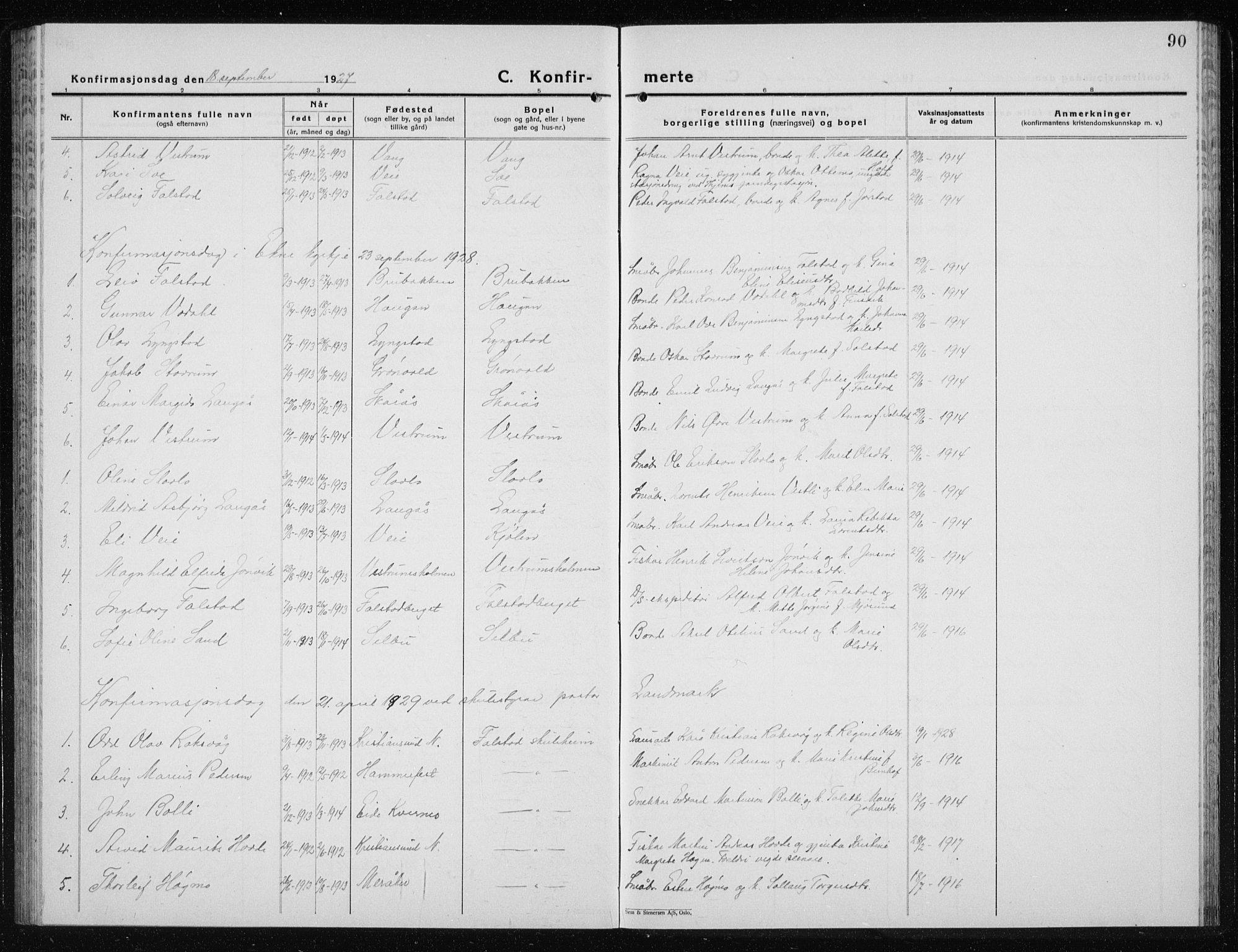 Ministerialprotokoller, klokkerbøker og fødselsregistre - Nord-Trøndelag, SAT/A-1458/719/L0180: Parish register (copy) no. 719C01, 1878-1940, p. 90