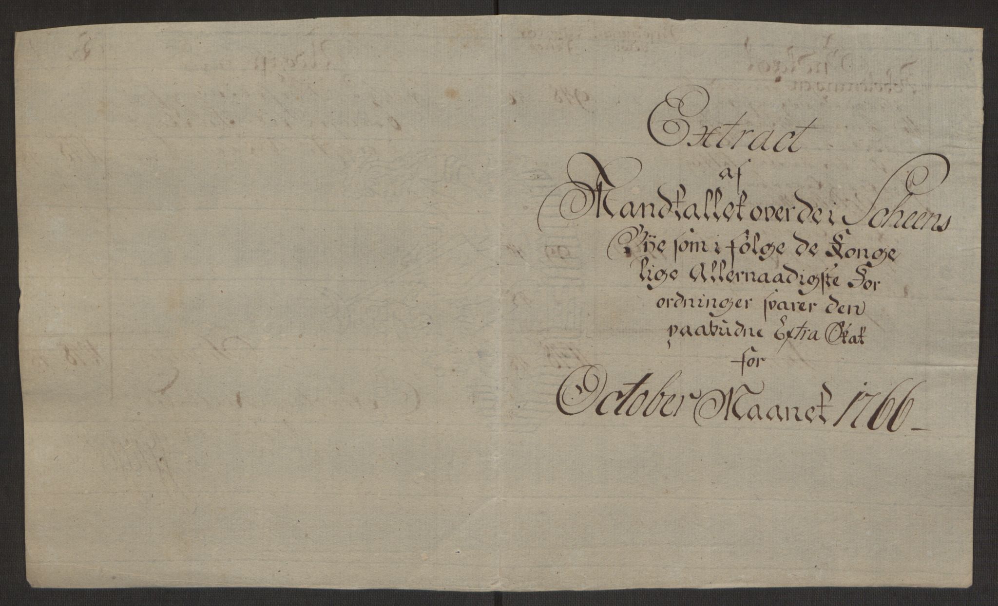 Rentekammeret inntil 1814, Reviderte regnskaper, Byregnskaper, AV/RA-EA-4066/R/Rj/L0198/0001: [J4] Kontribusjonsregnskap / Ekstraskatt, 1762-1768, p. 418