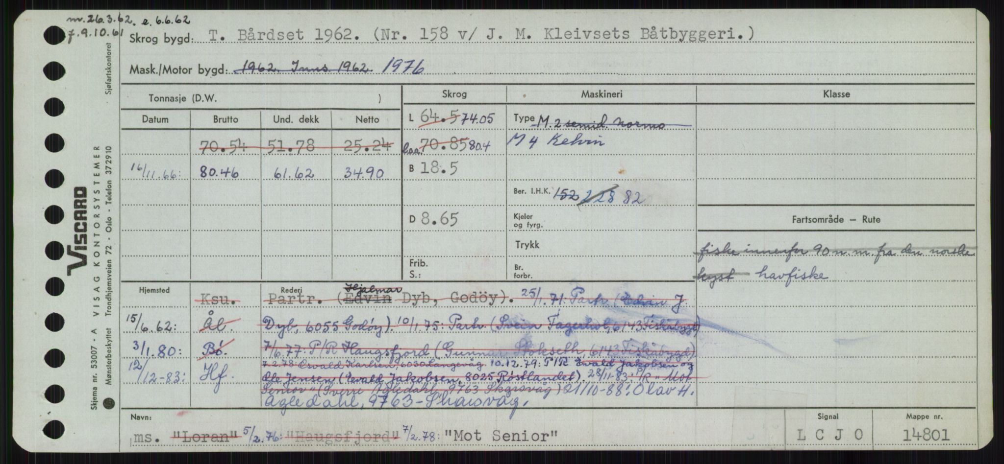 Sjøfartsdirektoratet med forløpere, Skipsmålingen, RA/S-1627/H/Ha/L0004/0001: Fartøy, Mas-R / Fartøy, Mas-Odd, p. 275