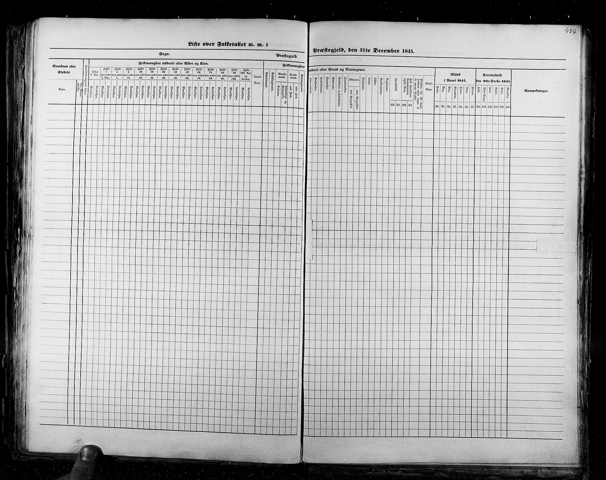 RA, Census 1845, vol. 2: Smålenenes amt og Akershus amt, 1845, p. 454