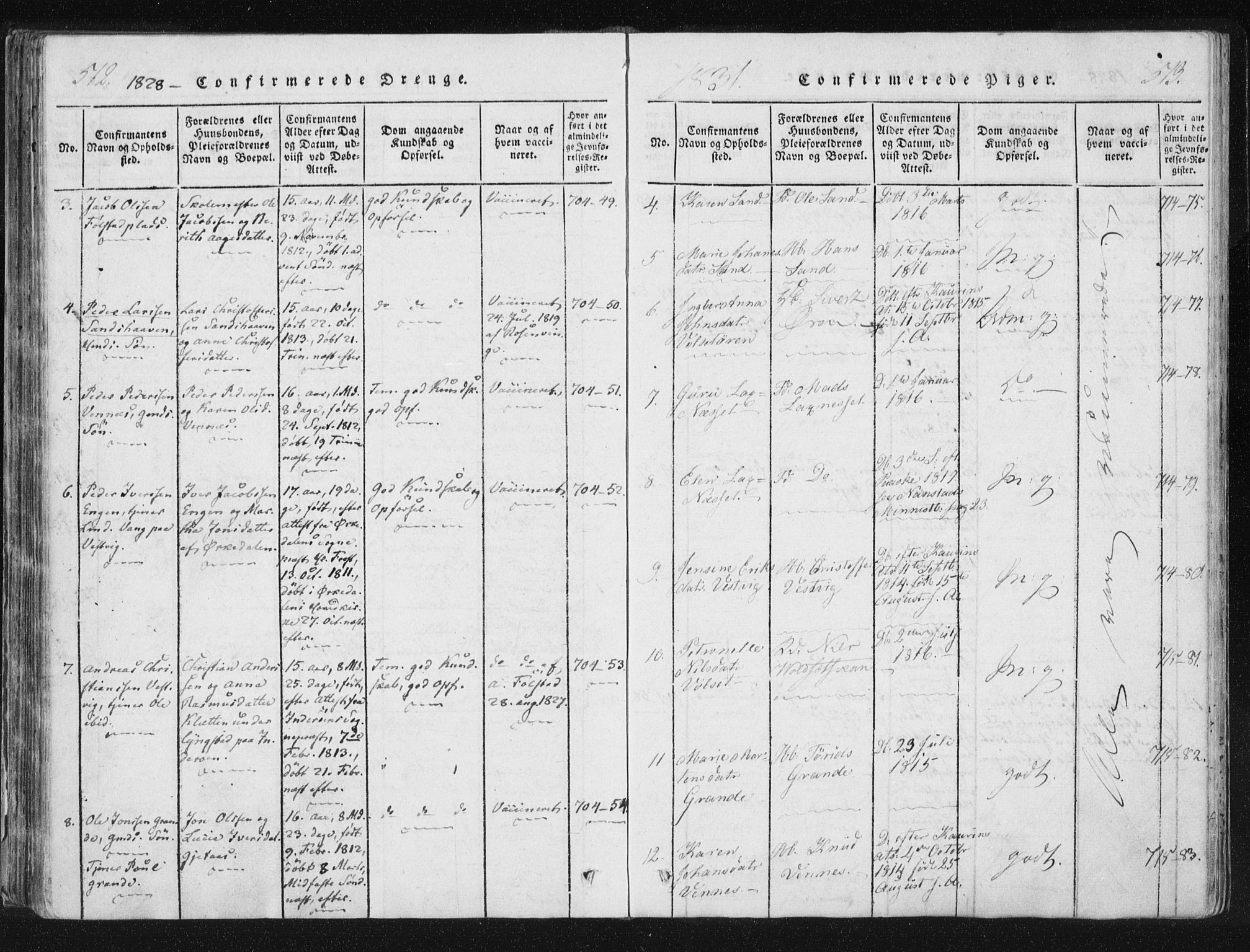 Ministerialprotokoller, klokkerbøker og fødselsregistre - Nord-Trøndelag, SAT/A-1458/744/L0417: Parish register (official) no. 744A01, 1817-1842, p. 512-513