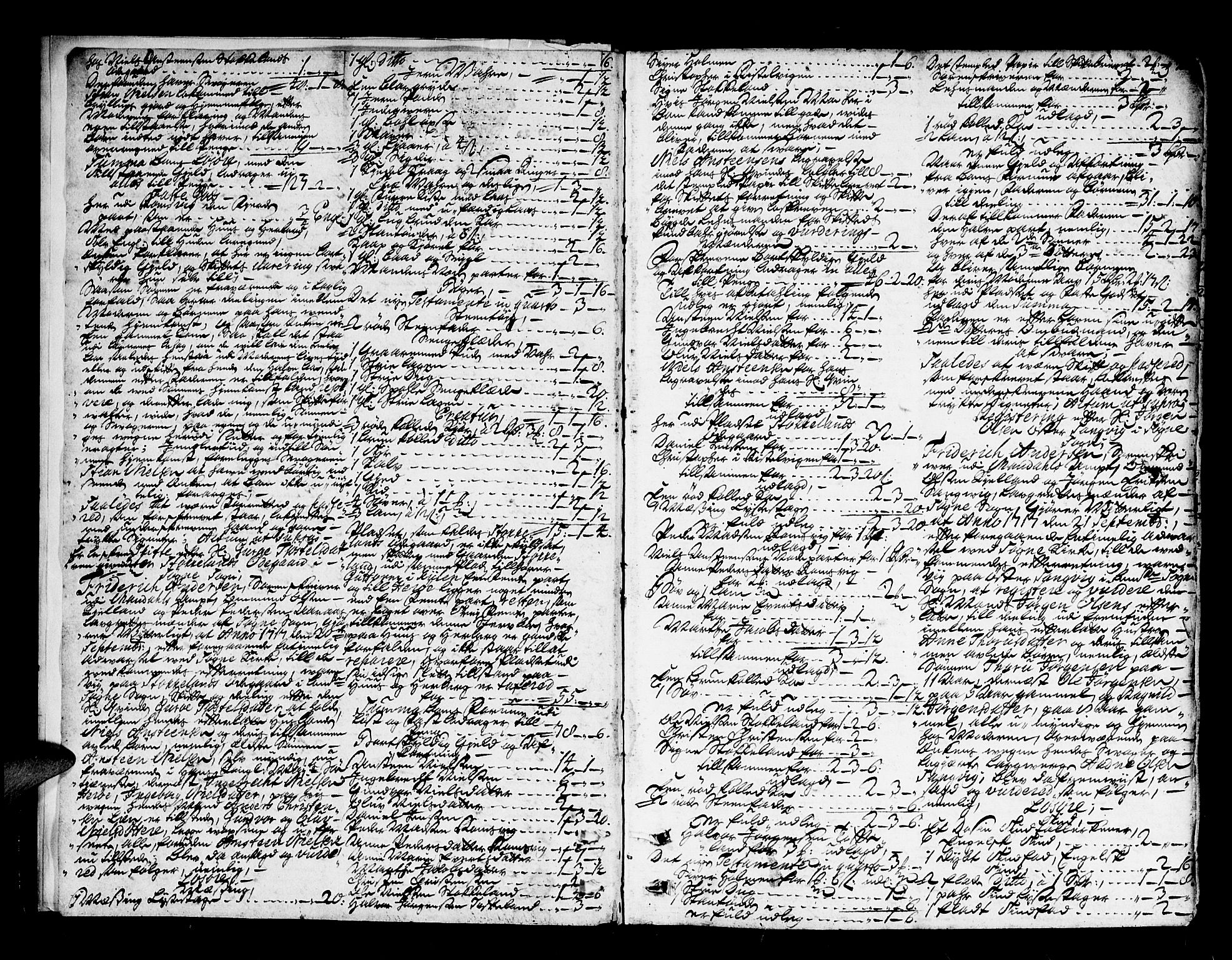 Mandal sorenskriveri, AV/SAK-1221-0005/001/H/Hc/L0013: Skifteprotokoll nr 6a, 1717-1729, p. 1b-2a