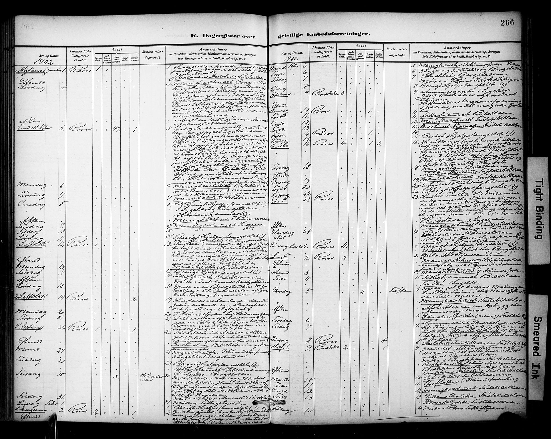 Ministerialprotokoller, klokkerbøker og fødselsregistre - Sør-Trøndelag, SAT/A-1456/681/L0936: Parish register (official) no. 681A14, 1899-1908, p. 266