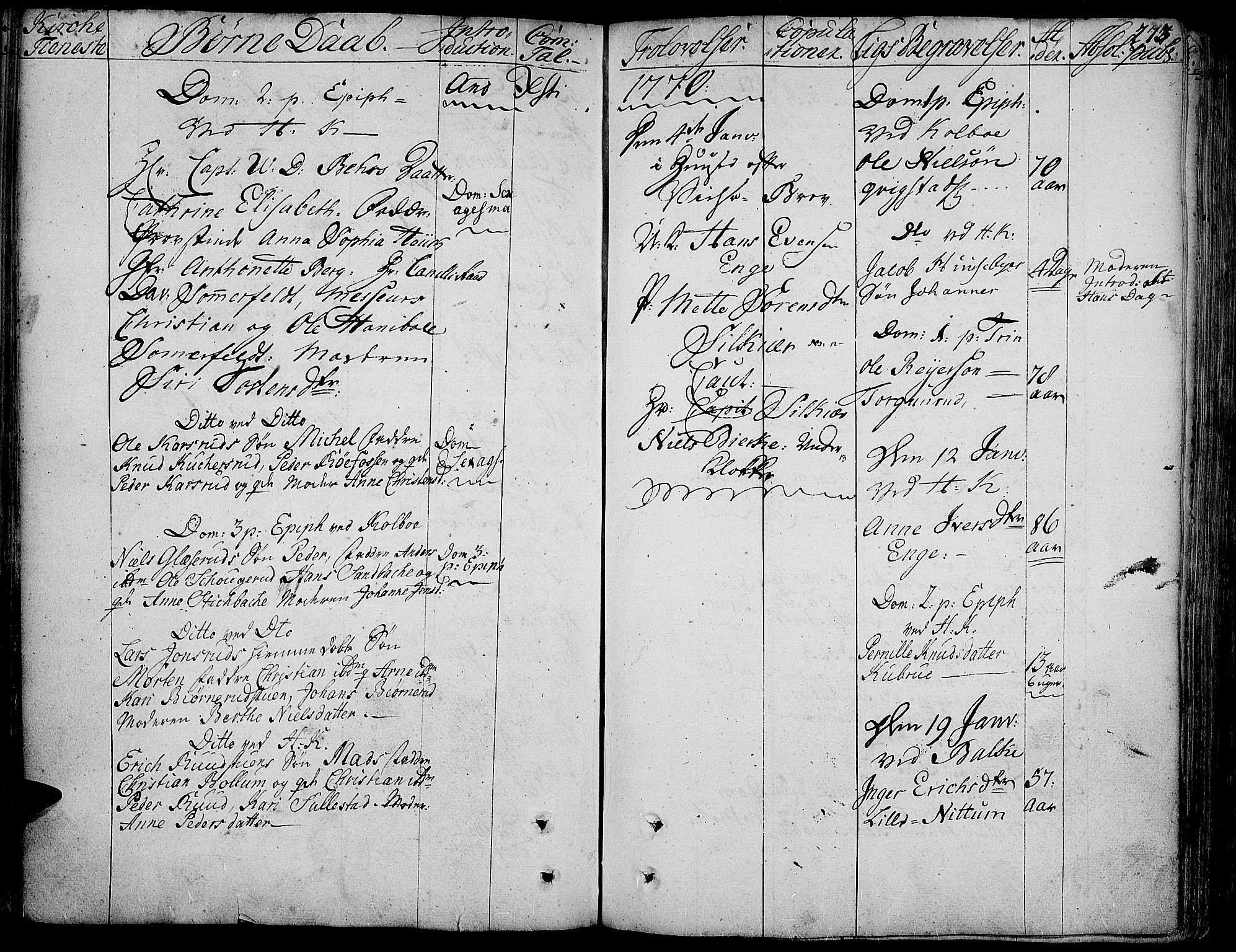 Toten prestekontor, AV/SAH-PREST-102/H/Ha/Haa/L0005: Parish register (official) no. 5, 1761-1772, p. 273