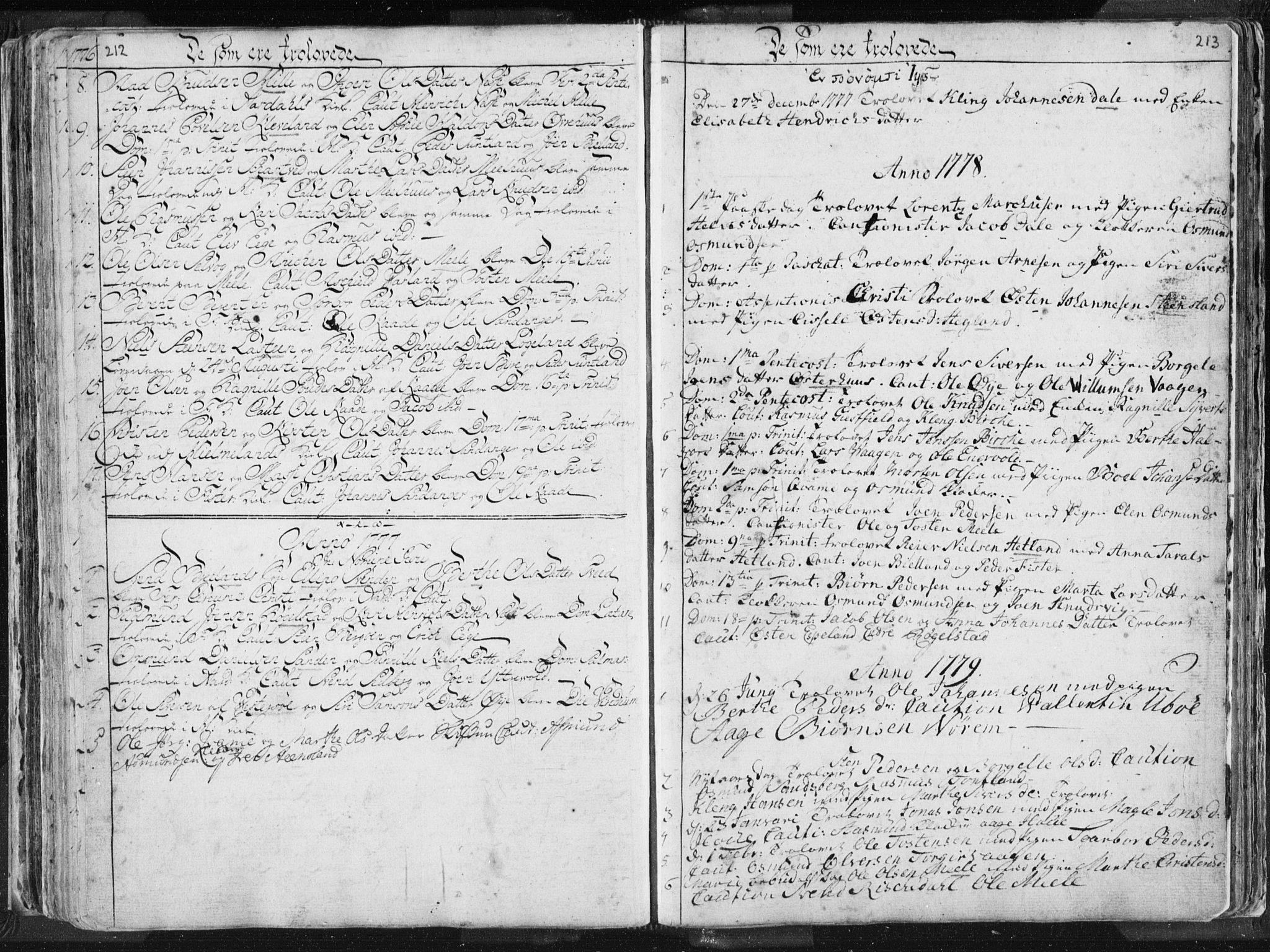 Hjelmeland sokneprestkontor, SAST/A-101843/01/IV/L0001: Parish register (official) no. A 1, 1760-1799, p. 212-213